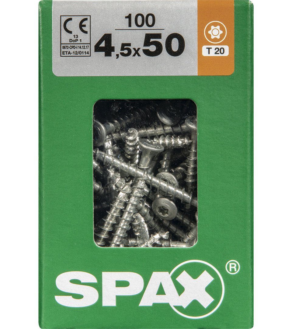 SPAX Holzbauschraube Spax Universalschrauben 4.5 x 50 mm TX 20 - 100