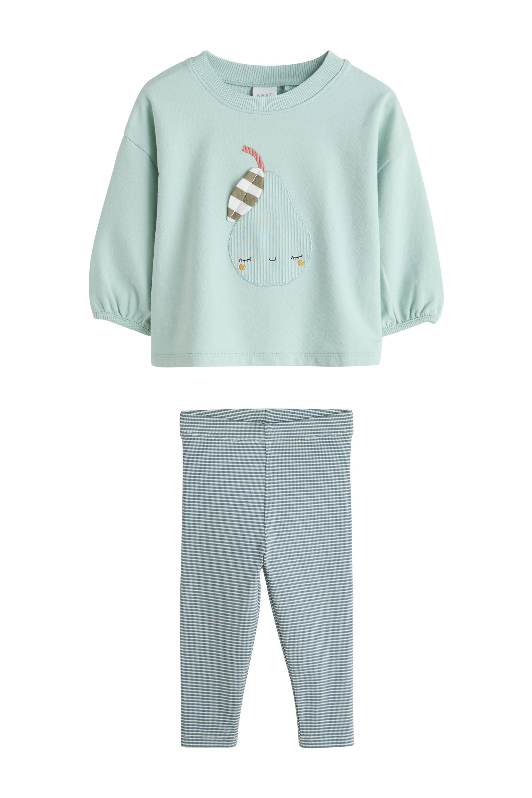 Langarmshirt & Leggings Langarmoberteil und Leggings im Set