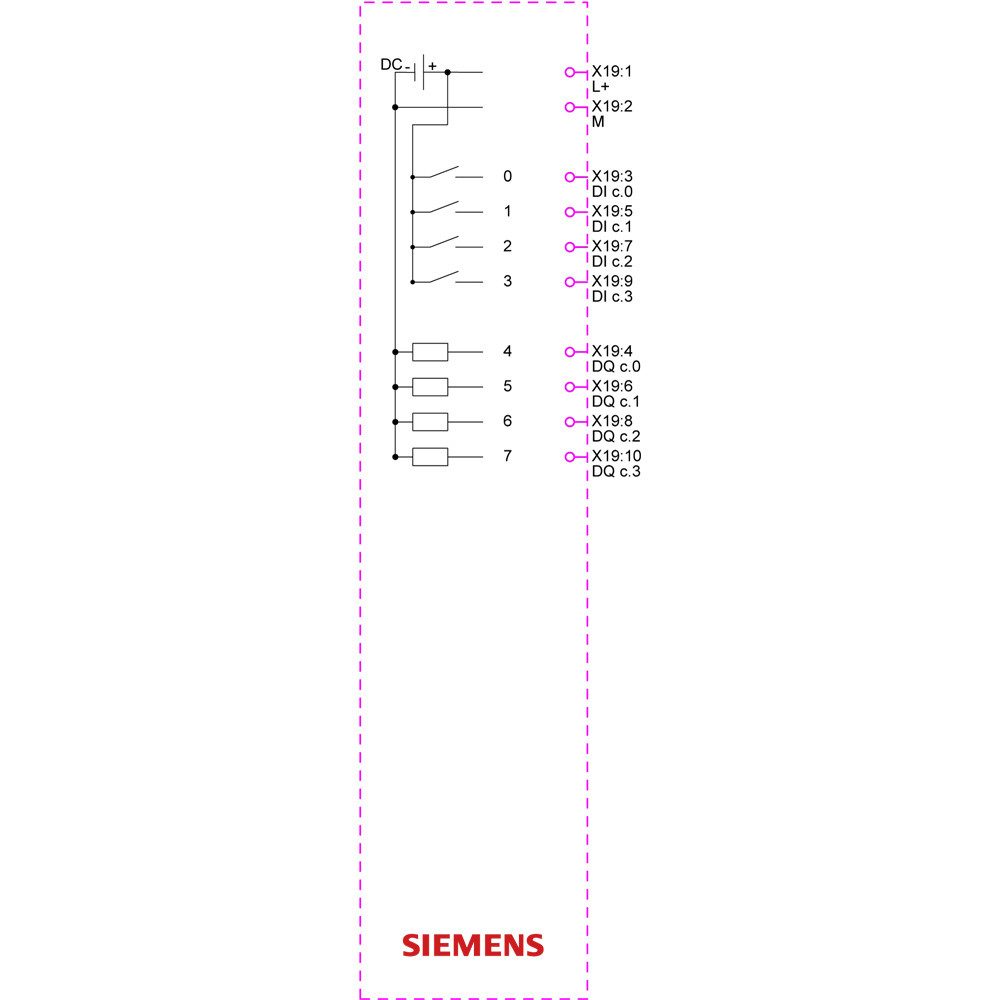 SIEMENS Siemens 6ES7223-7AF50-0XB0 6ES72237AF500XB0 SPS-Digitaleingangsmodul Smart-Home-Steuerelement