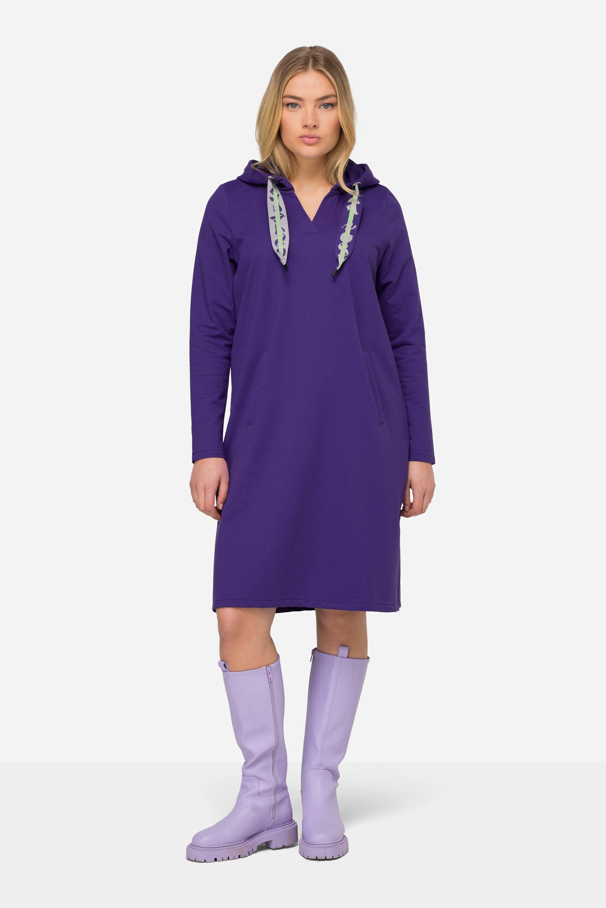Laurasøn Midikleid Sweatkleid Kapuze günstig online kaufen