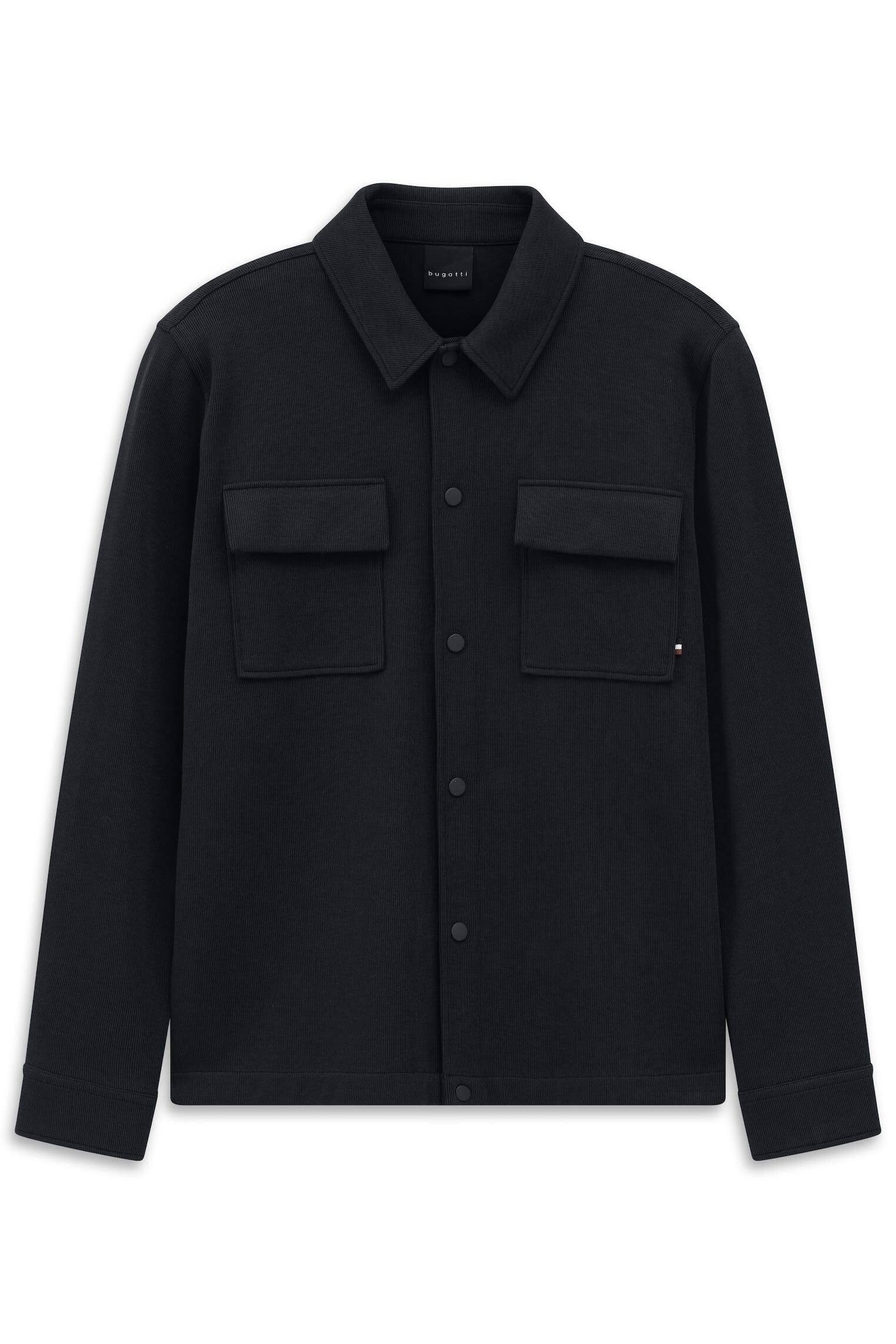 bugatti Sweatjacke Modern Fit mit Druckknöpfen günstig online kaufen