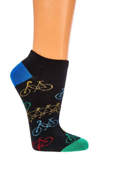 Socks 4 Fun Носки для кроссовок Socks 4 Fun Sneaker Füßlinge Fahrrad 2er Bündel (2-Paar, 2 Paar)