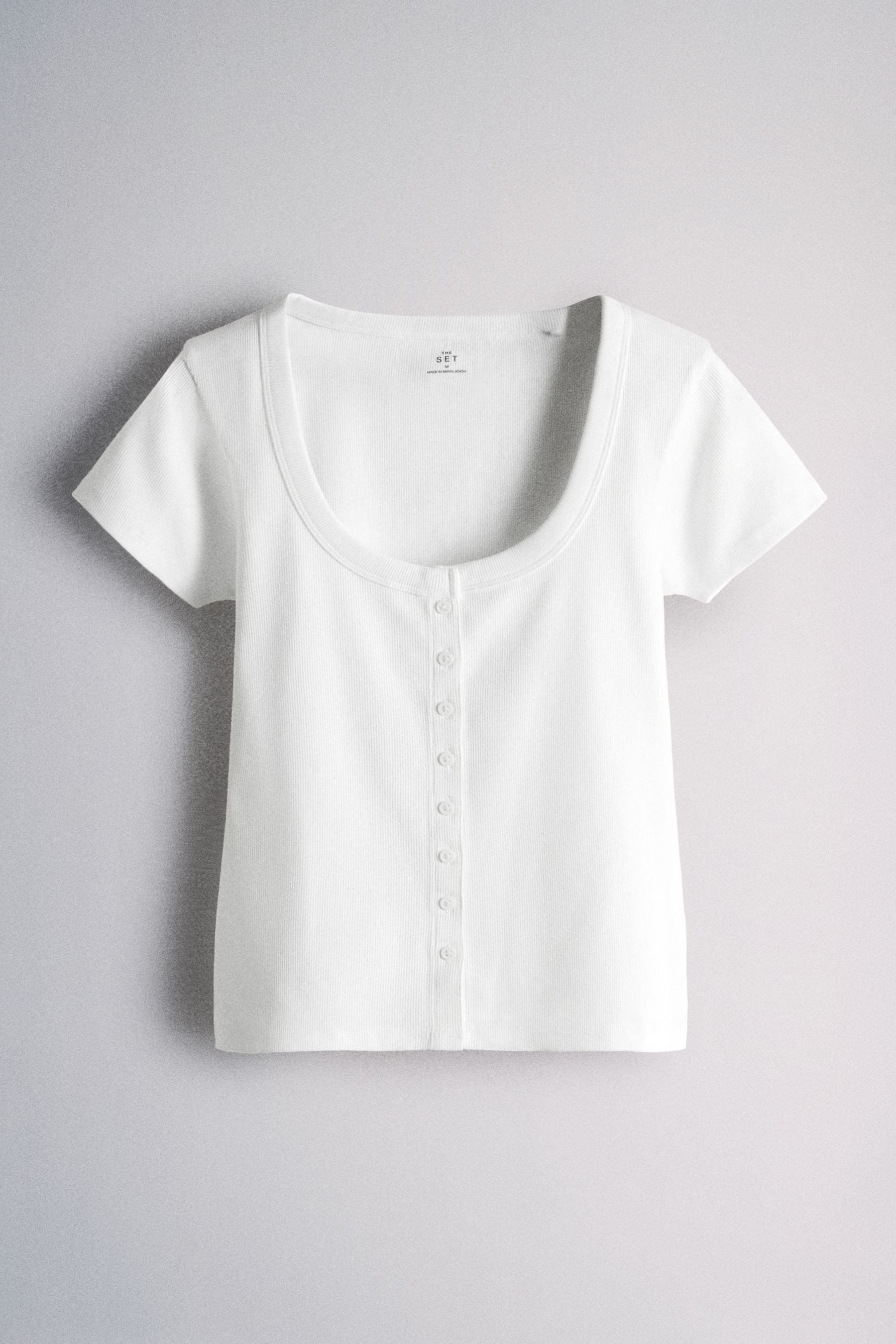 The Set T-Shirt The Set Oberteile mit U-Ausschnitt, 3er-Pack (3-tlg) günstig online kaufen