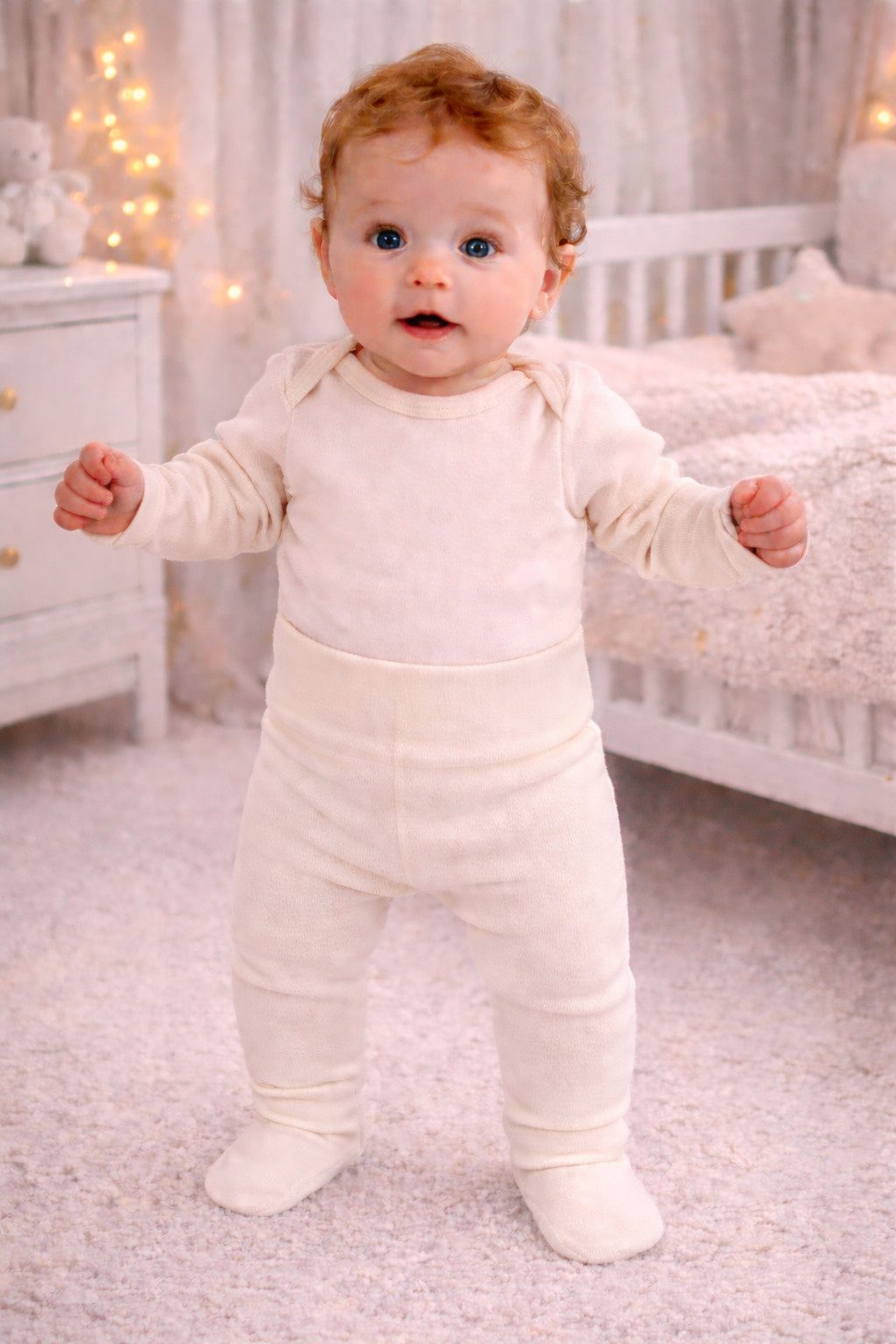 Strumpfhose Baby Strumpfhose in Weiß für Neugeborene und Kinder unisex