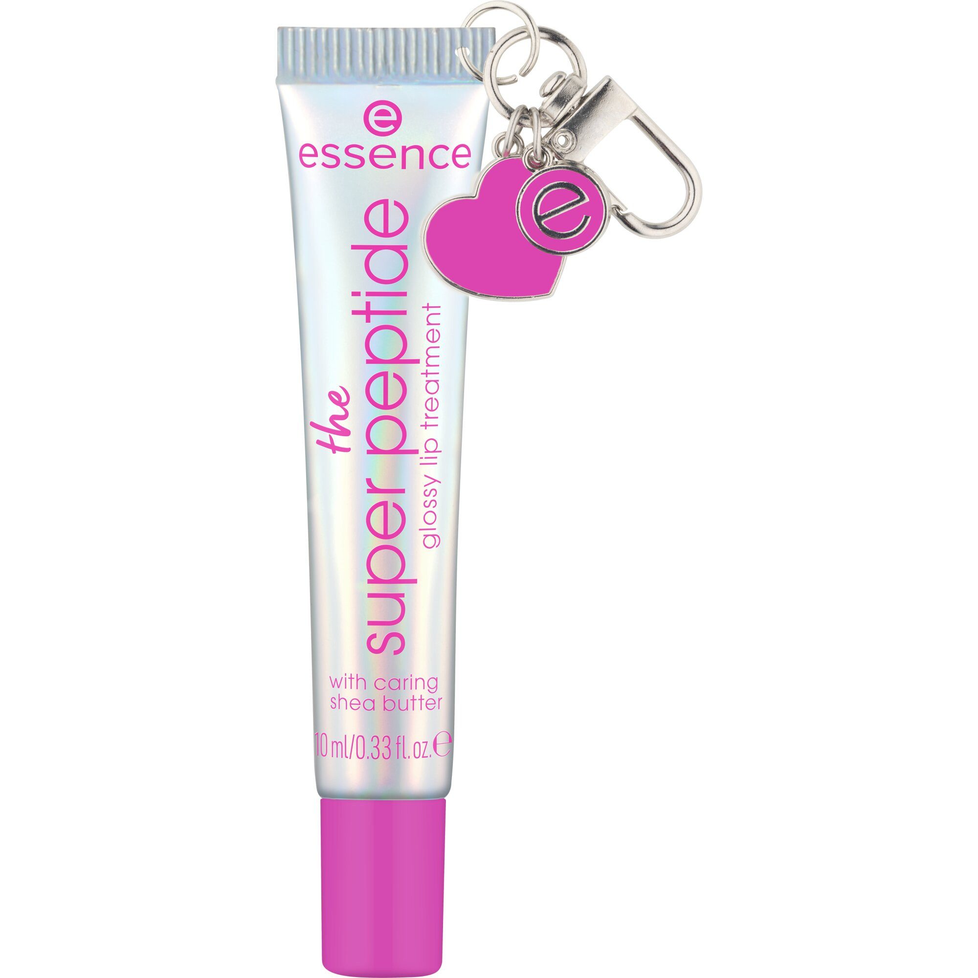 Essence Lipgloss THE SUPER PEPTIDE GLOSSY LIP TREATMENT, 3-tlg., mit milchig glänzender Textur