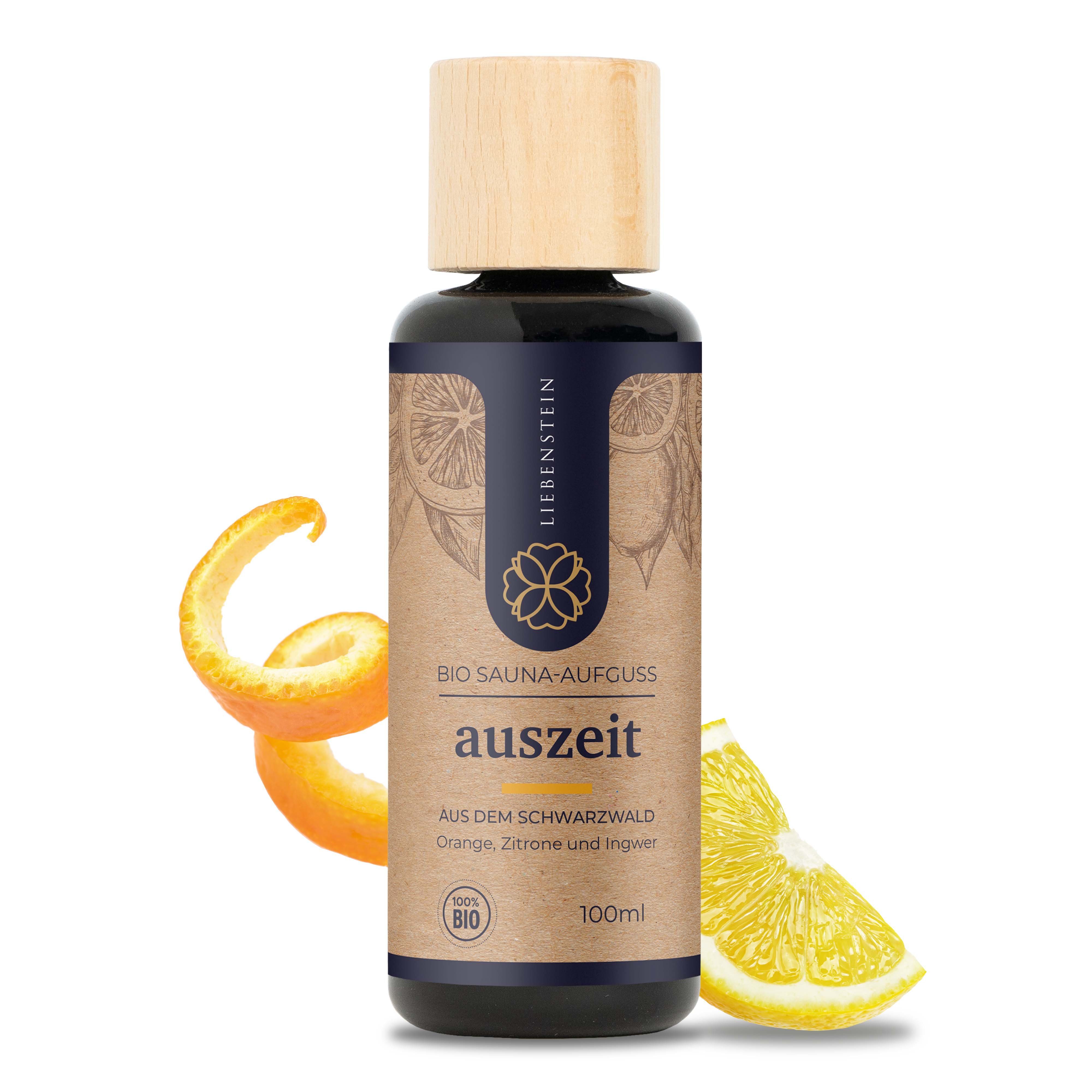 Liebenstein Sauna-Aufgussset BIO Saunaaufguss "Auszeit" (1-tlg., Orange, Zi günstig online kaufen