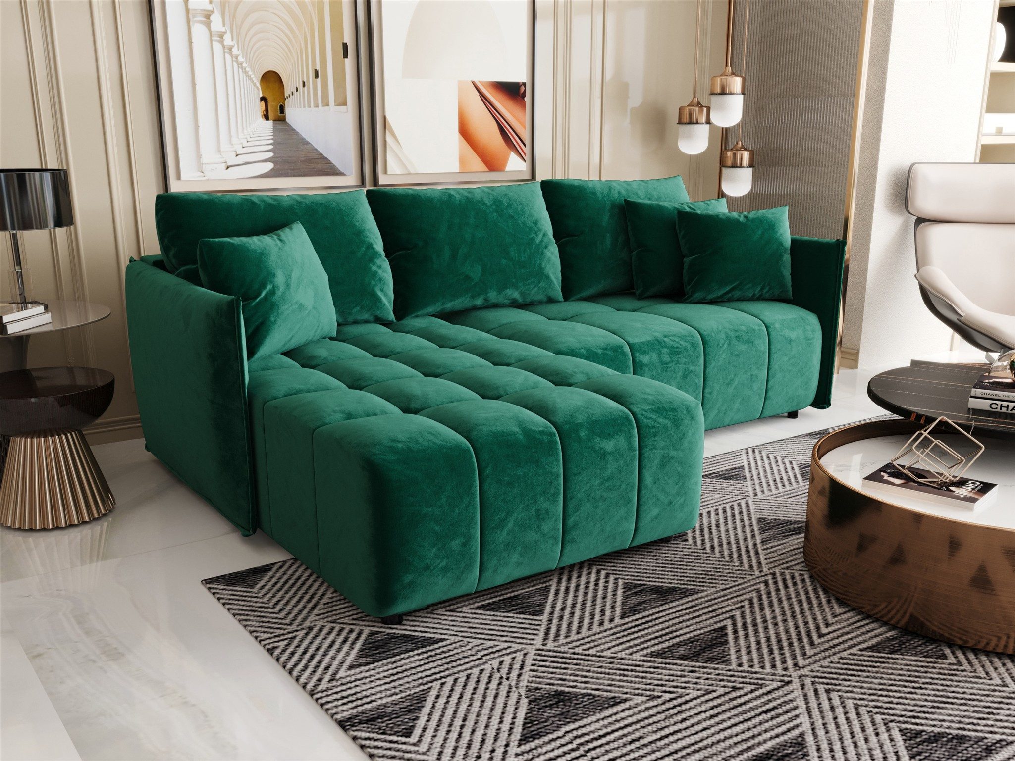 Fun Möbel Ecksofa Schlafsofa Sofa TREVISO günstig online kaufen