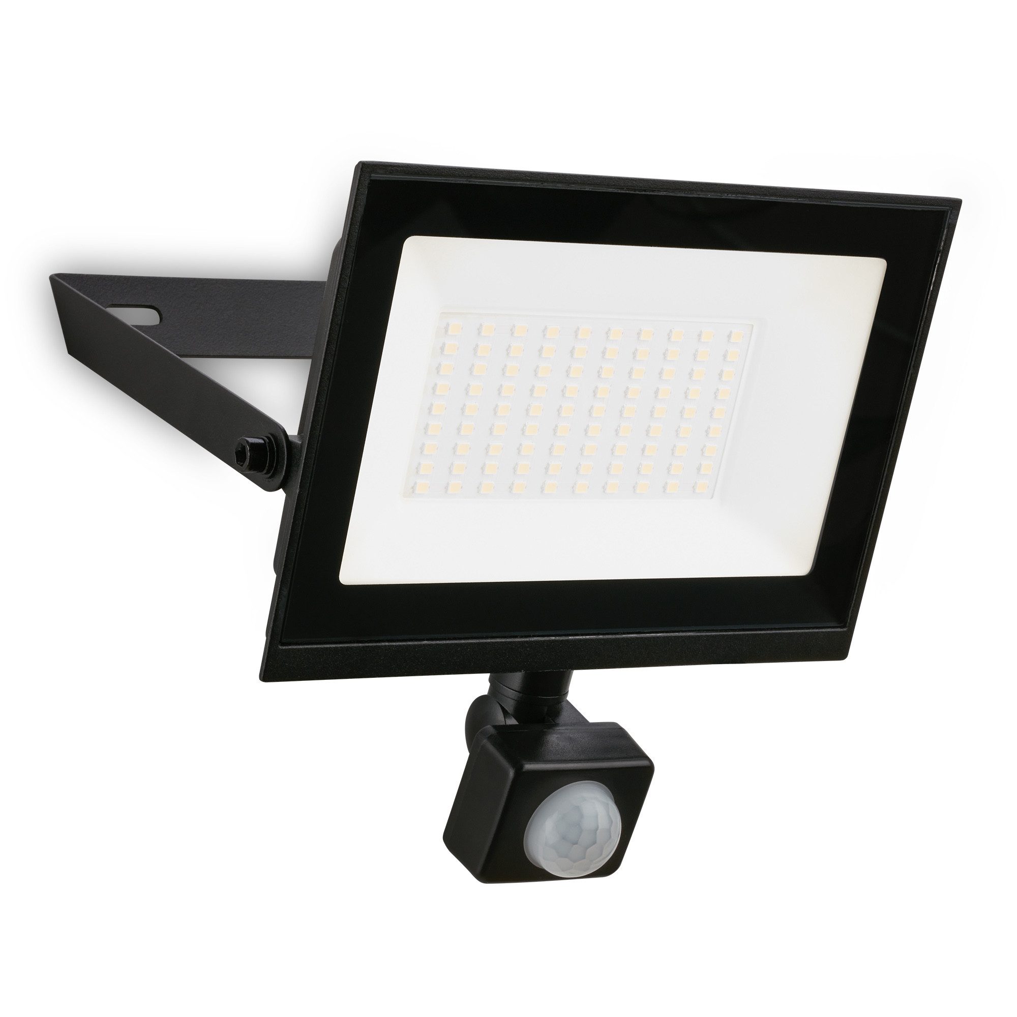Briloner Leuchten Flutlichtstrahler LED Wandleuchte Außen Bewegungsmelder Wandstrahler Garten Eingang, mit Bewegungsmelder, LED fest integriert, 4000K - Neutralweiß, Garage, Garten, Auffahrt, Hauseingang