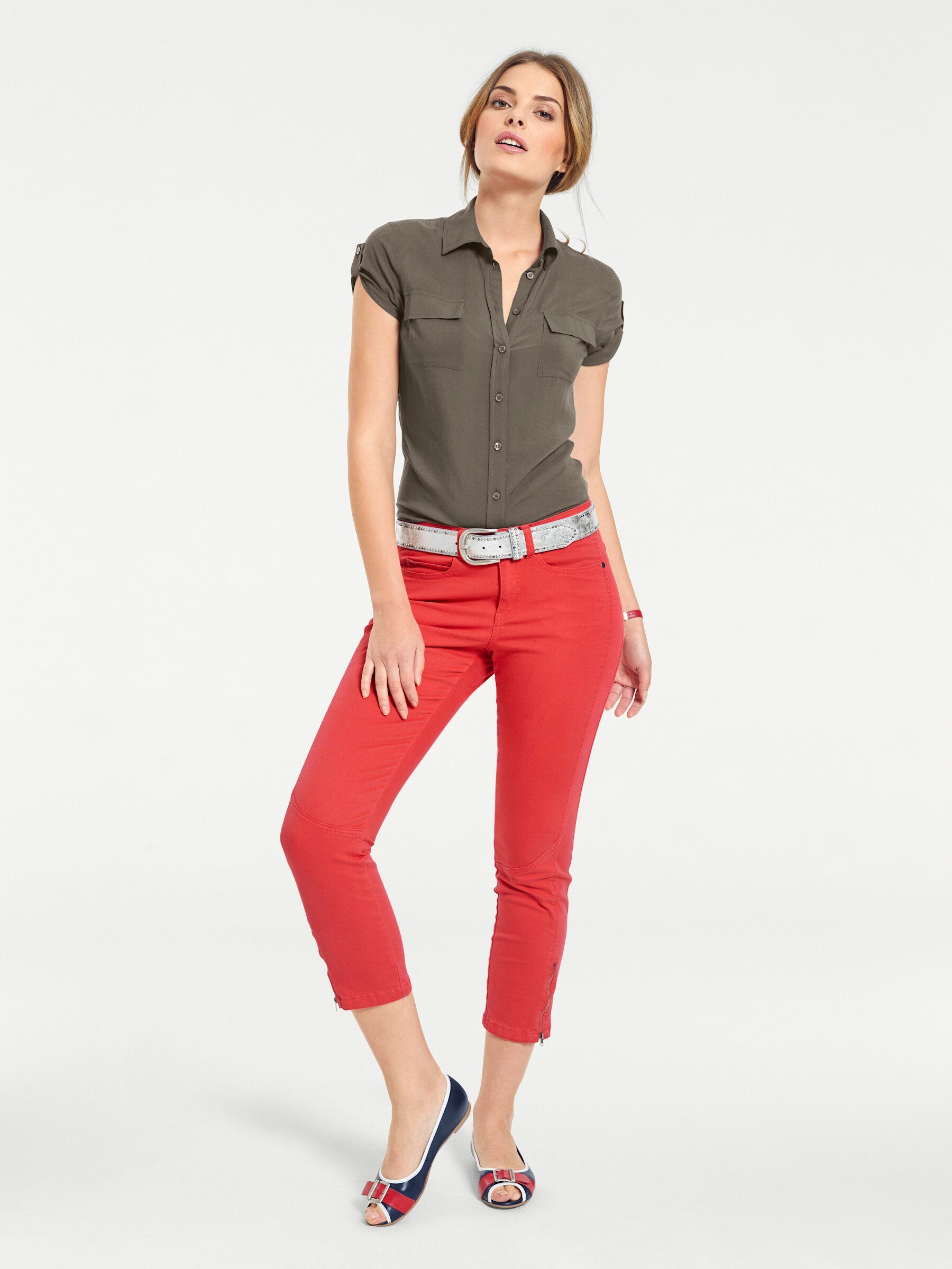 heine Klassische Bluse Kurzarm-Bluse . günstig online kaufen