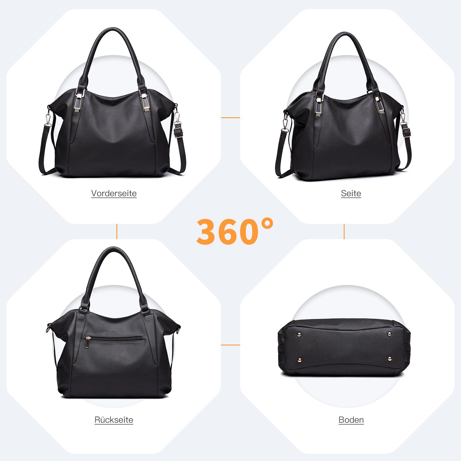Miss Lulu Handtasche Damen Große Shopper günstig online kaufen