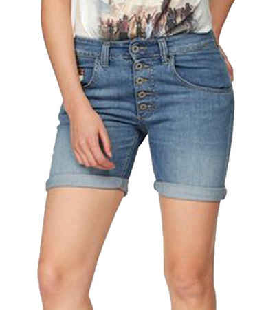 PLEASE Shorts »PLEASE P88A Jeansshort moderner Damen Bermuda Ibiza Style Denim Bermuda-Shorts Blau«