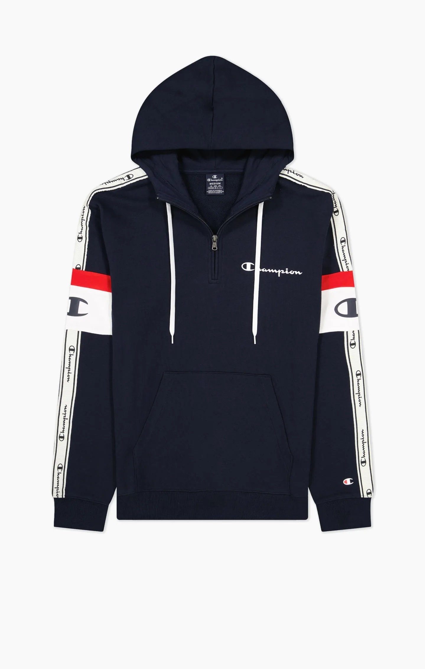 Champion Kapuzenpullover mit Half-Zip (Baumwoll-Hoodie) American Tape navyblau Herren