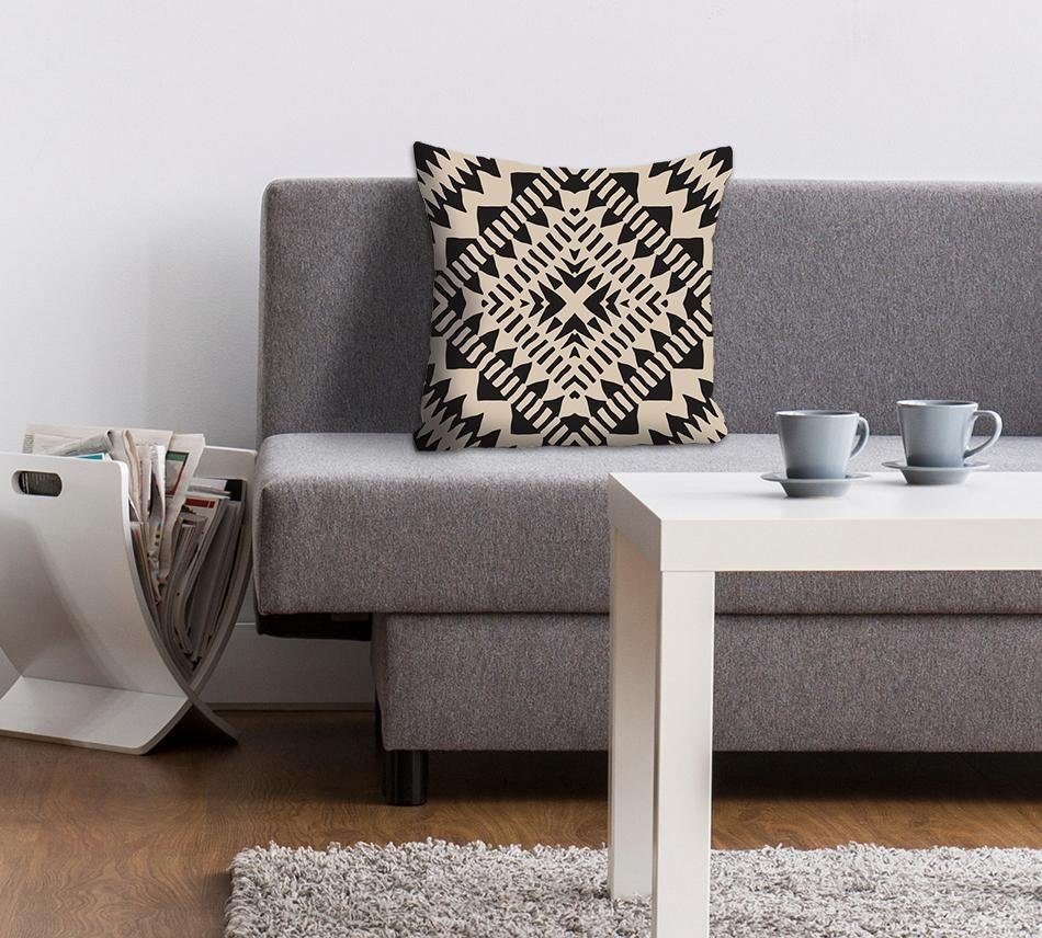 queence Dekokissen »Muster«, Kissenhülle ohne Füllung, 1 Stück