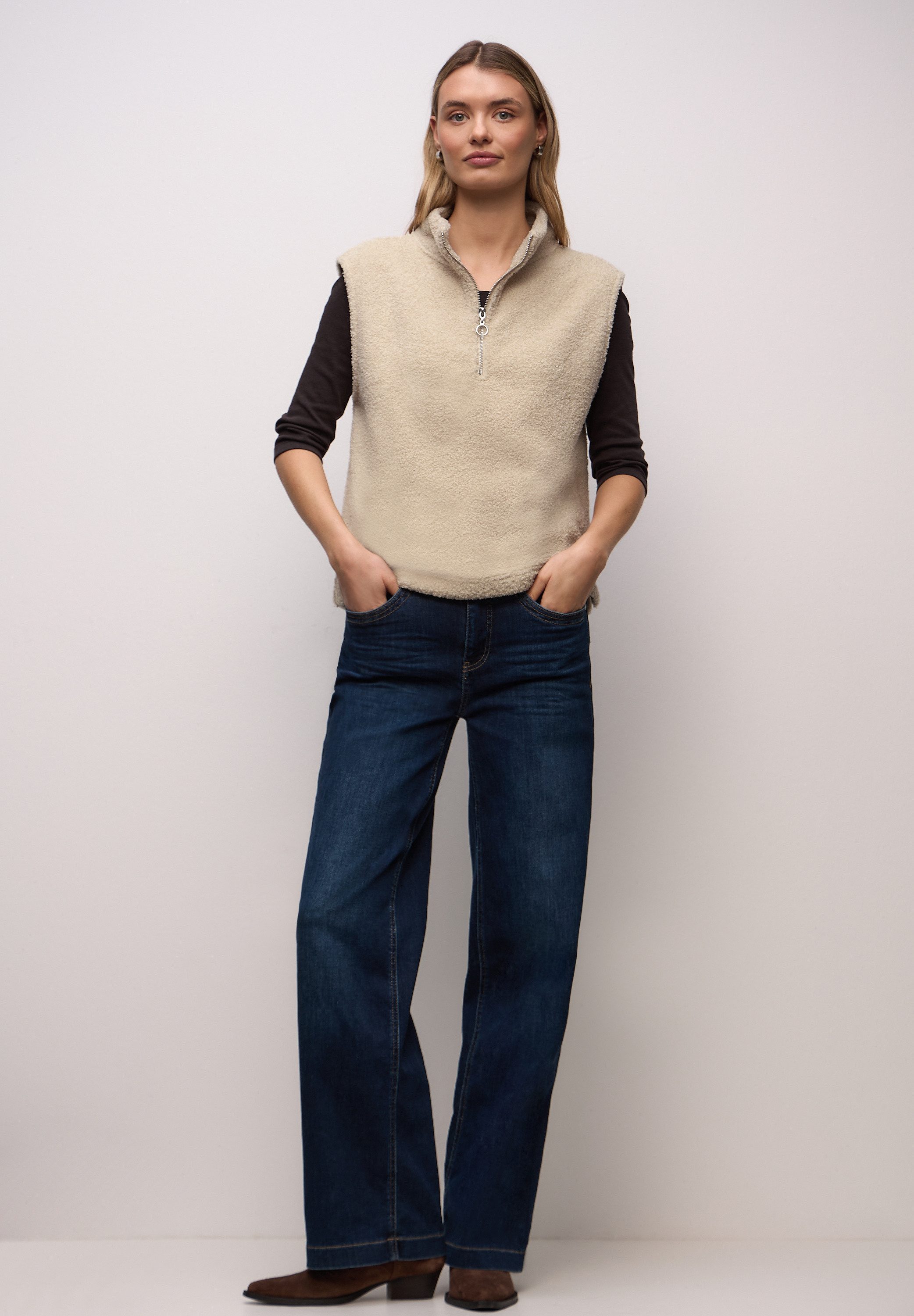 STREET ONE Pullunder mit Zipper