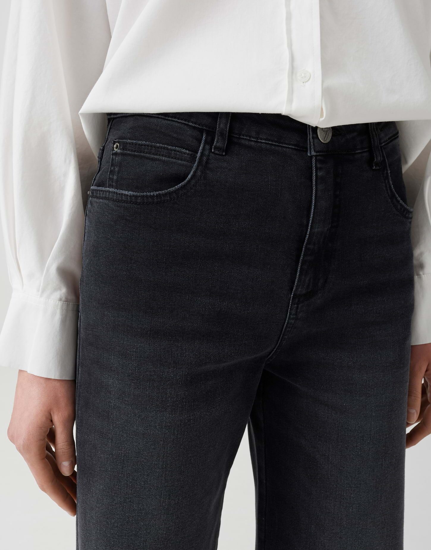 OPUS Weite Jeans MIVY Wide Leg Jeans mit Stretchanteil High Rise Vielseitig kombinierbar für casual Looks – Bild 4 von 5