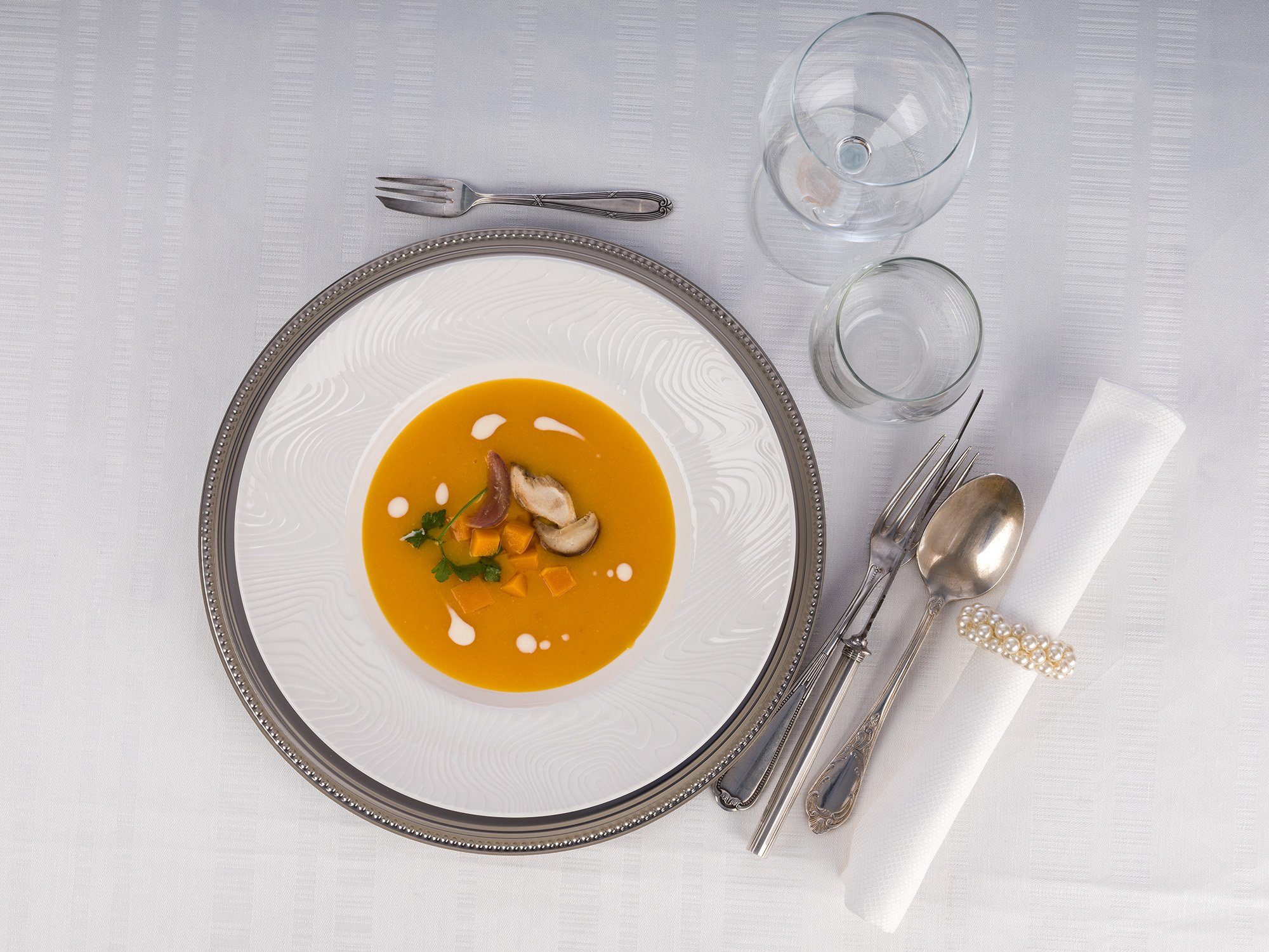 APS Platzteller, 1-tlg., hochglanzpoliert, Perlrand, Ø 30,5 cm