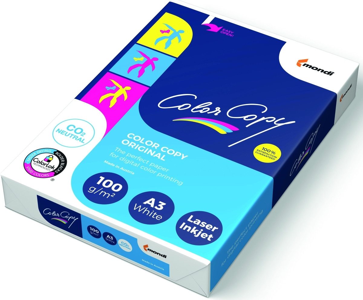 Mondi Business Paper Kopierpapier Kopierpapier Mondi ColorCopy A3 100g/qm weiß VE=4x500 Blatt