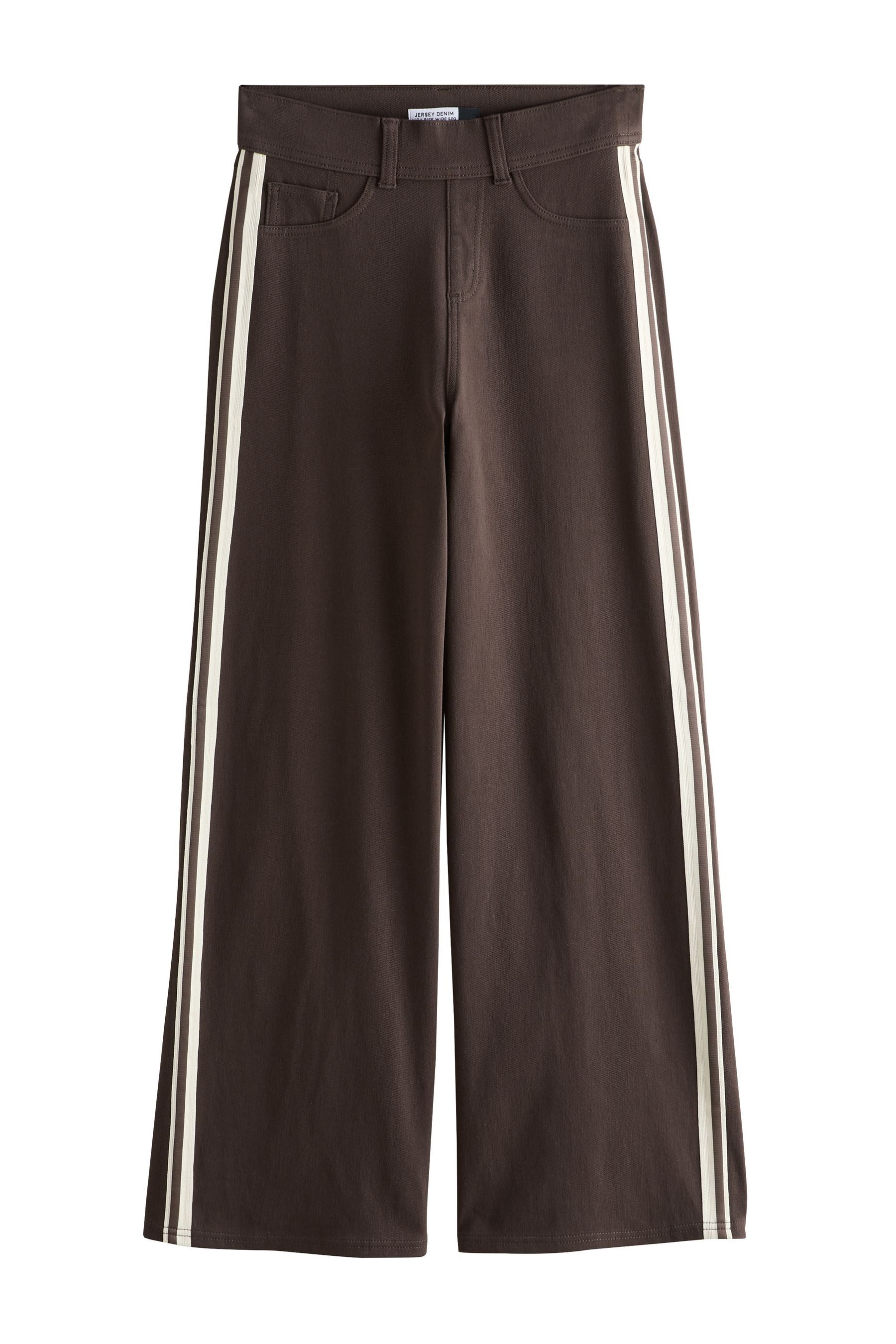 Next Jeansleggings Denim-Hose aus Jersey mit weitem Bein (1-tlg)