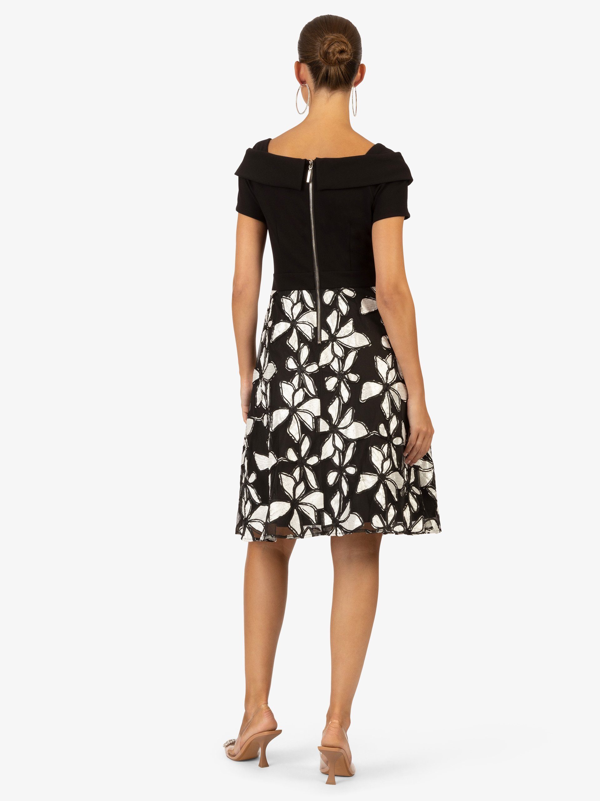 Kraimod Cocktailkleid mit Carmen-Ausschnitt