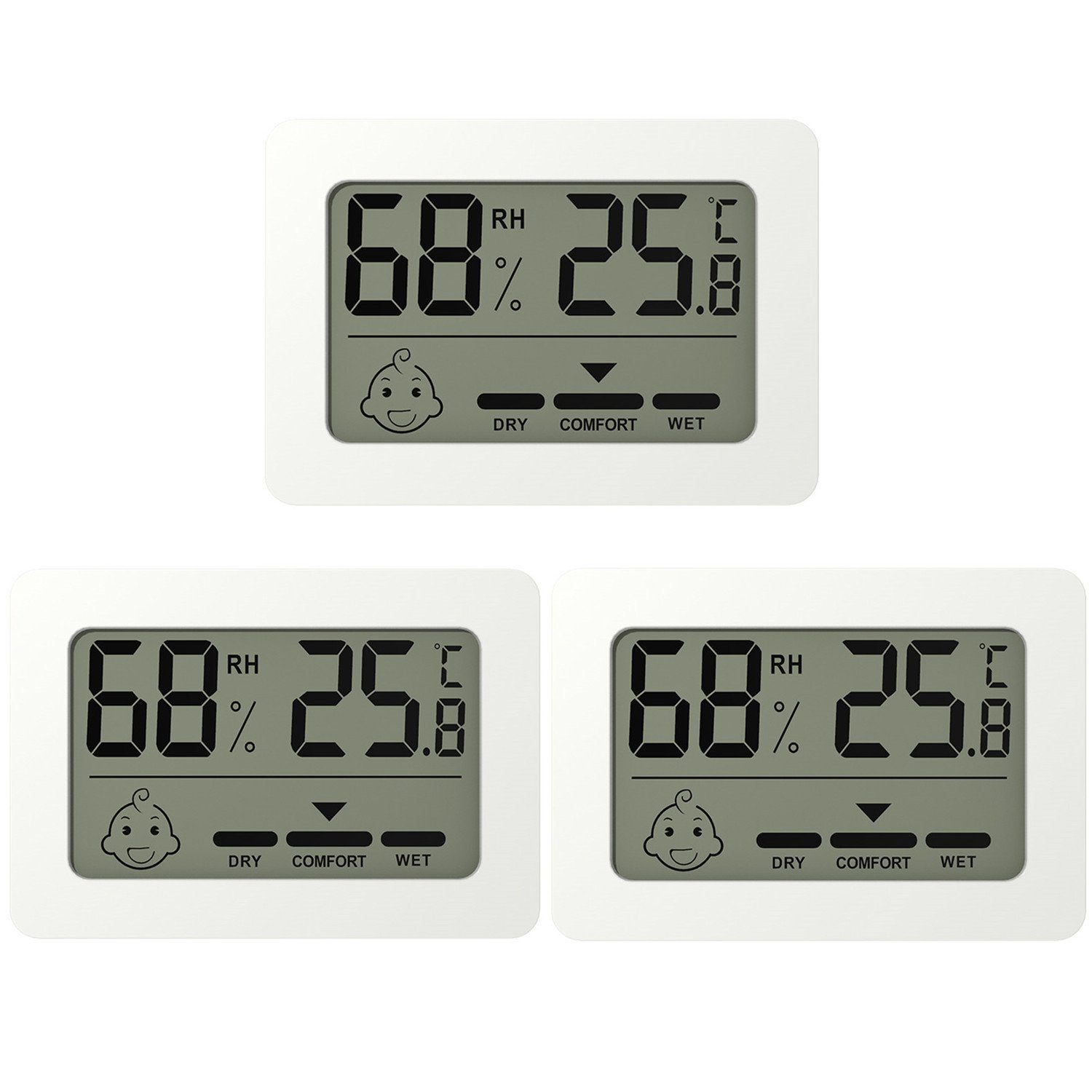 Raumthermometer Digitales Thermo-Hygrometer Thermometer Temperatur LCD Messgerät