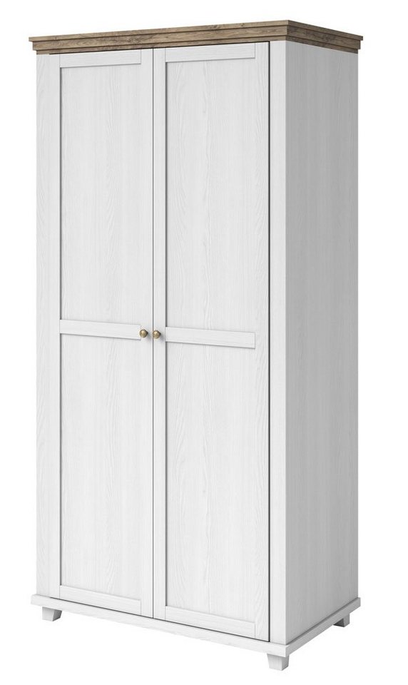 Helvetia Drehtürenschrank Evora (1-St) 108cm Abisko Ash Eiche Lefkas