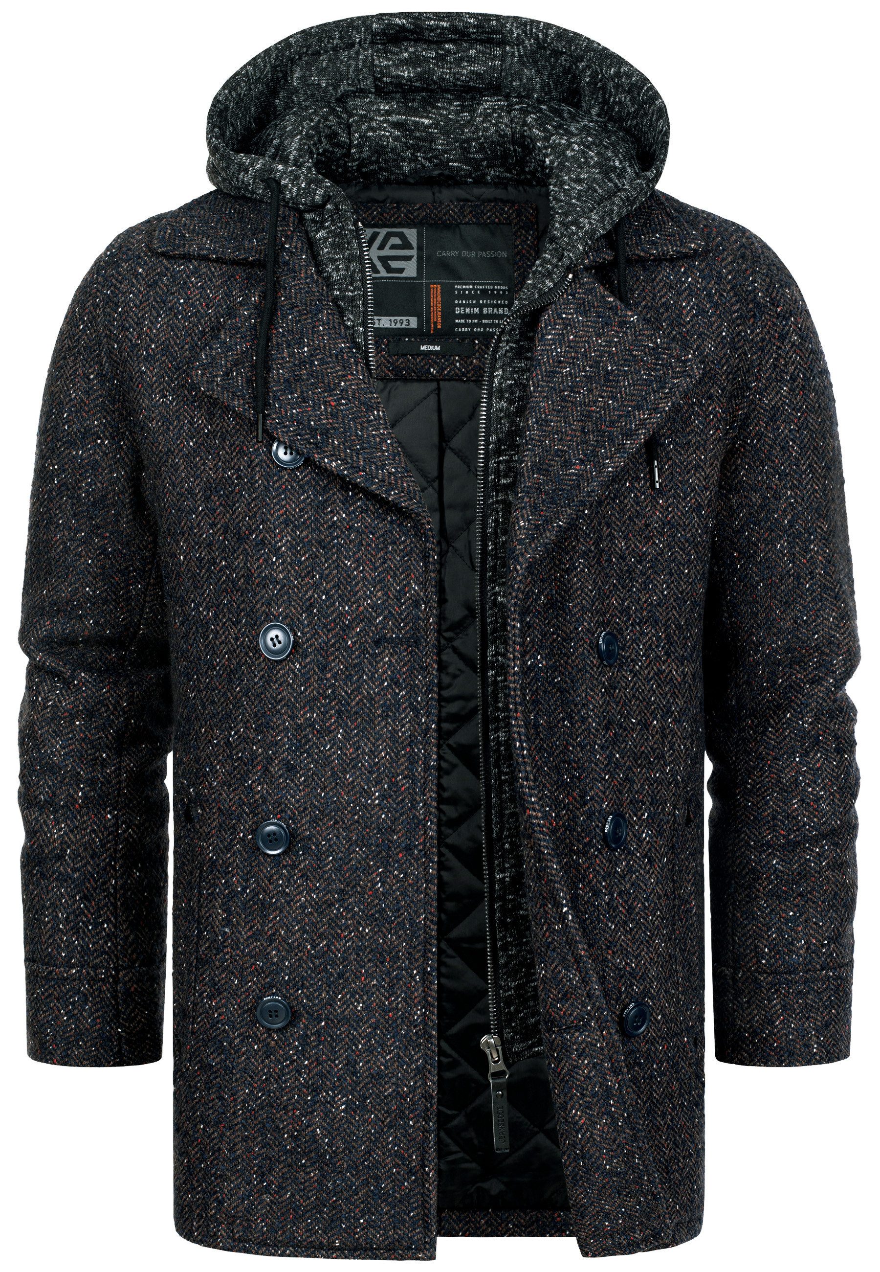 Indicode Kurzmantel Herren Cliff Mantel Winter Herrenmantel