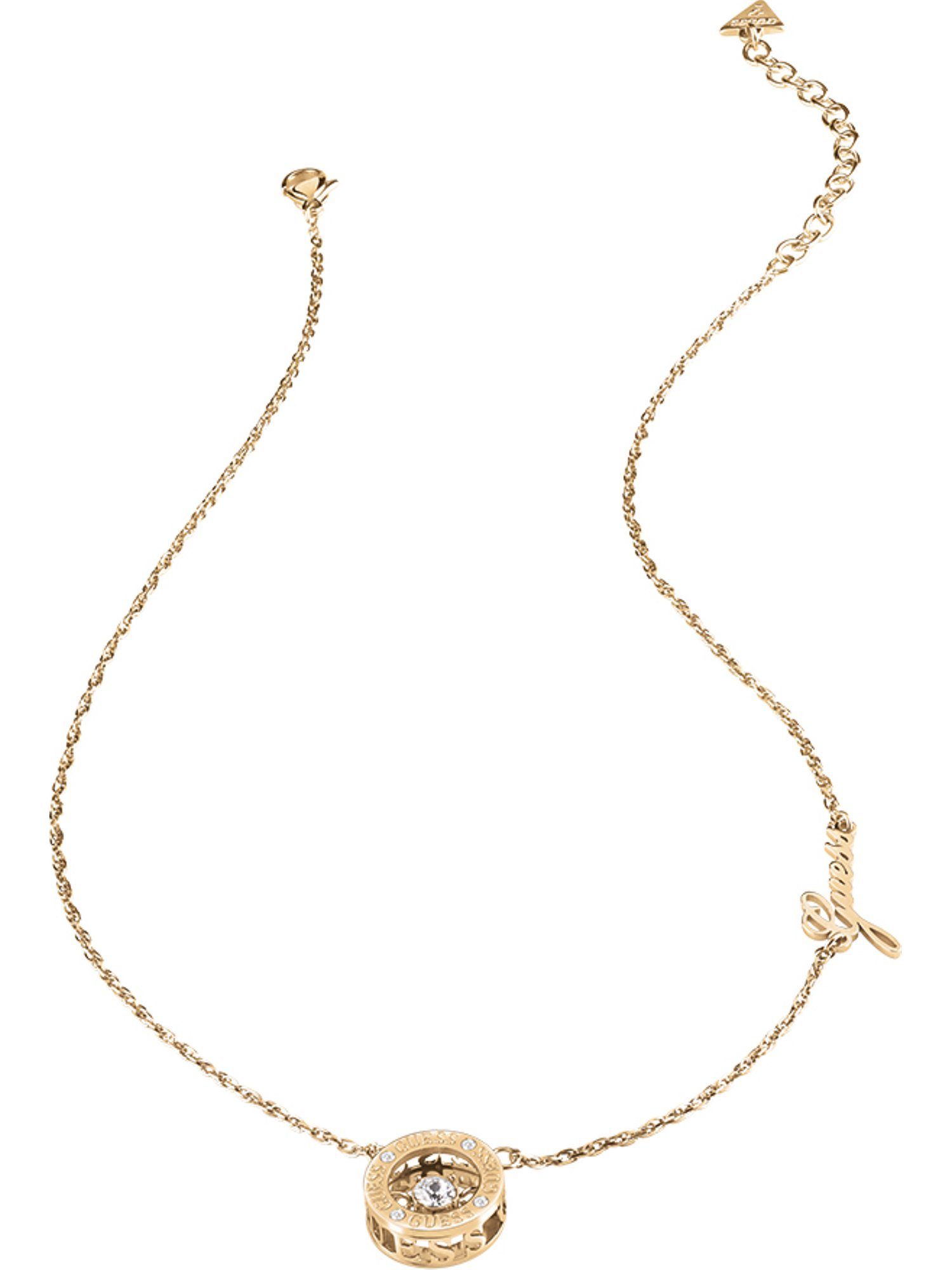 Guess Edelstahlkette Guess Damen-Kette Edelstahl Zirkonia