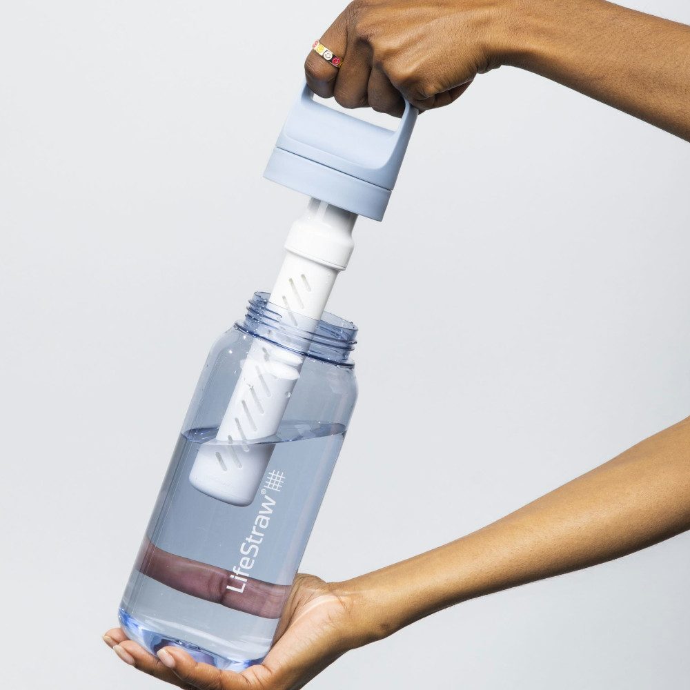 LifeStraw Wasserfilter LifeStraw Go 1-Liter Outdoor-Wasserfilter (icelandic blue)