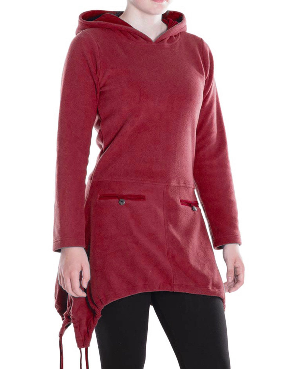 Vishes Zipfelkleid Extra warmes Damen Winterkleid günstig online kaufen