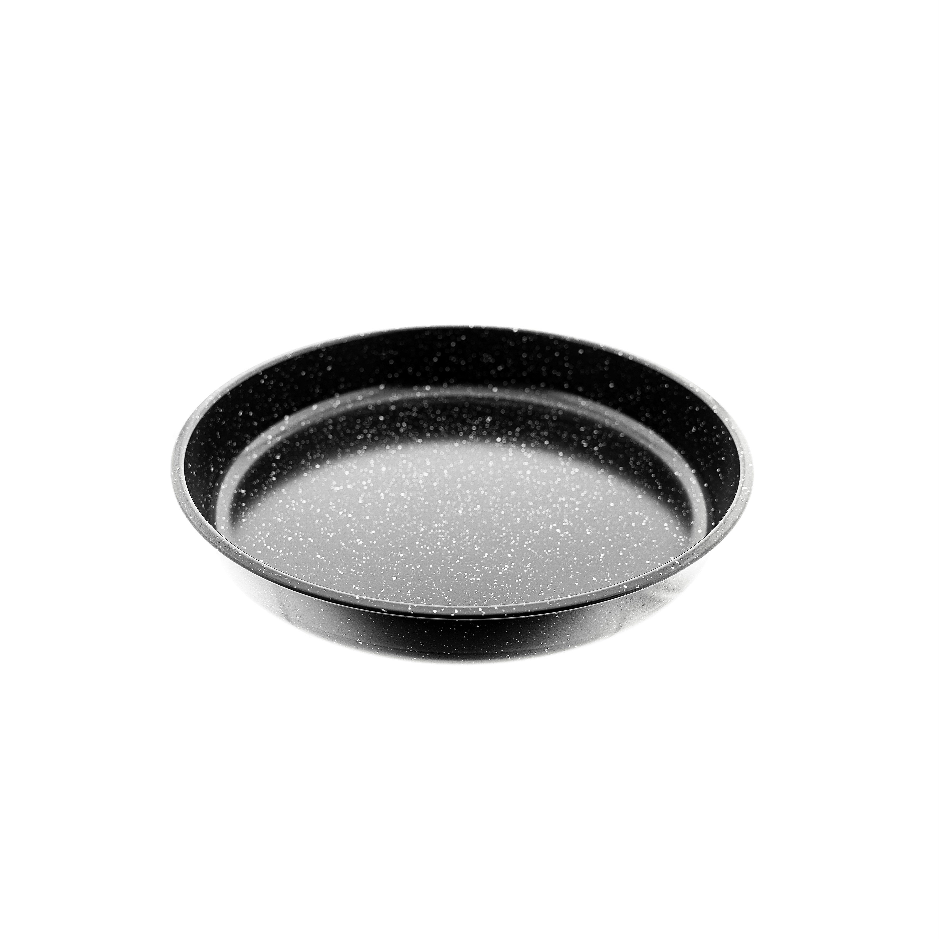 Backblech 3er Set Backblech aus Granit Schwarz 36/38/40 cm Backofenblech