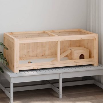 vidaXL Kleintierkäfig Hamsterkäfig 104x52x38 cm Massivholz Tanne