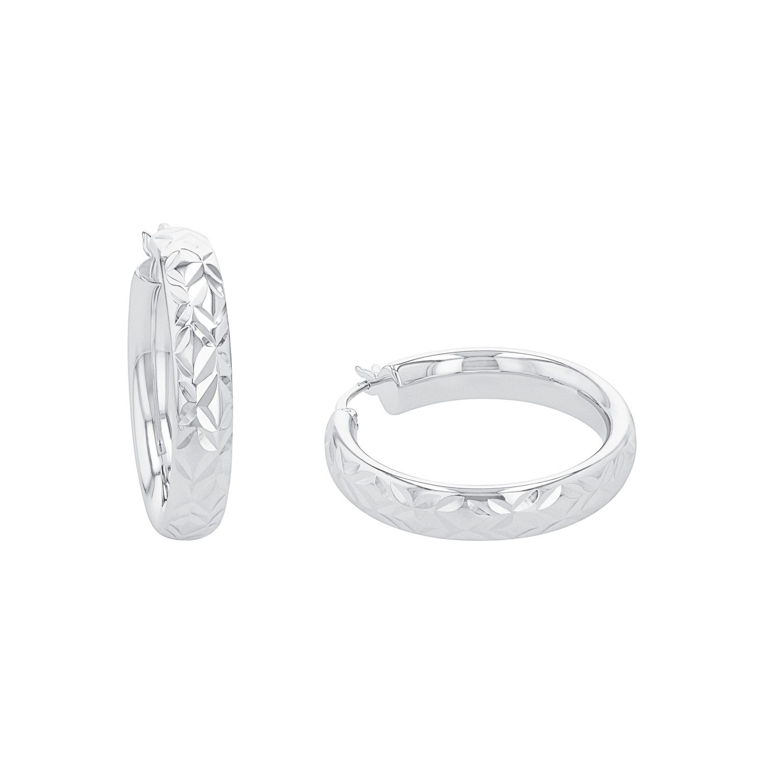Paar Creolen Amor Creolen für Damen, 925 Sterling Silber