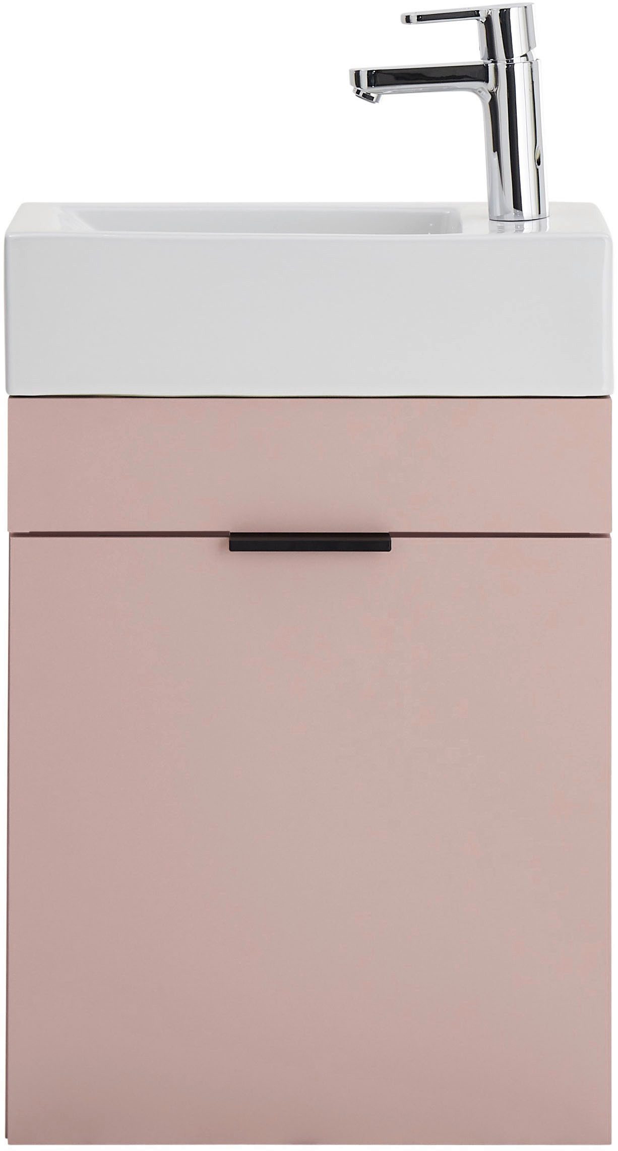 BASIC by Balculina Waschbeckenunterschrank Nancy BxHxT 45x55x25 cm (2-St) Breite 45 cm, inkl. Waschbecken