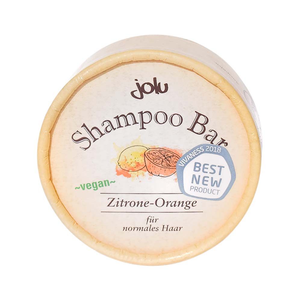Jolu Festes Haarshampoo Shampoo Bar - Zitrone-Orange 50g
