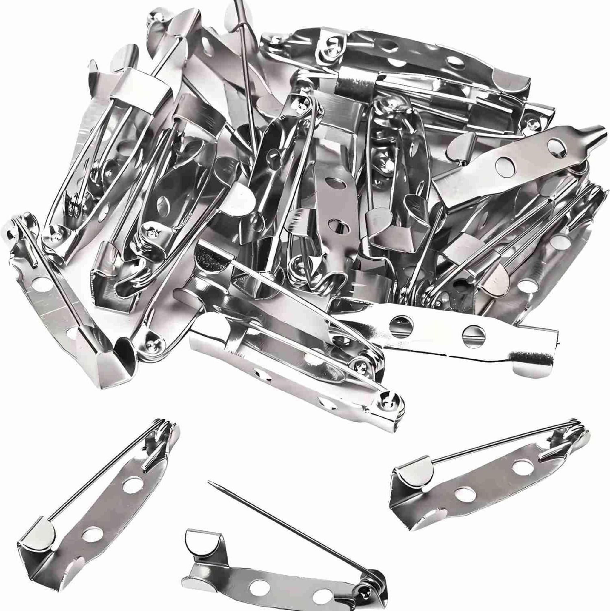 FELIXLEO Sicherheitsnadeln 200 Anstecknadeln 2cm Weißgold Sicherheitsnadeln DIY Schmuck, 1 St.