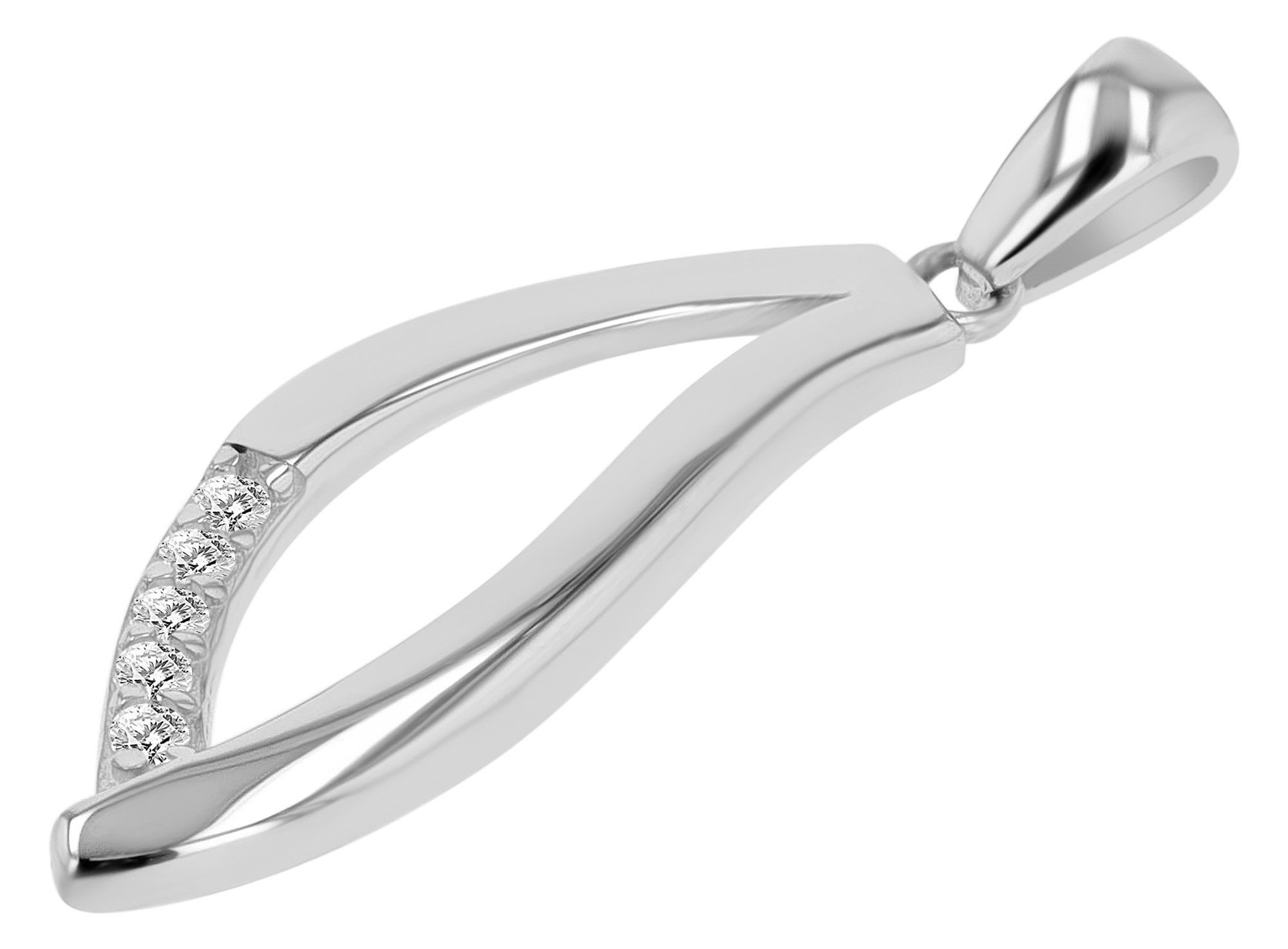 Kettenanhänger Anhänger aus 925 Silber mit Zirkonia