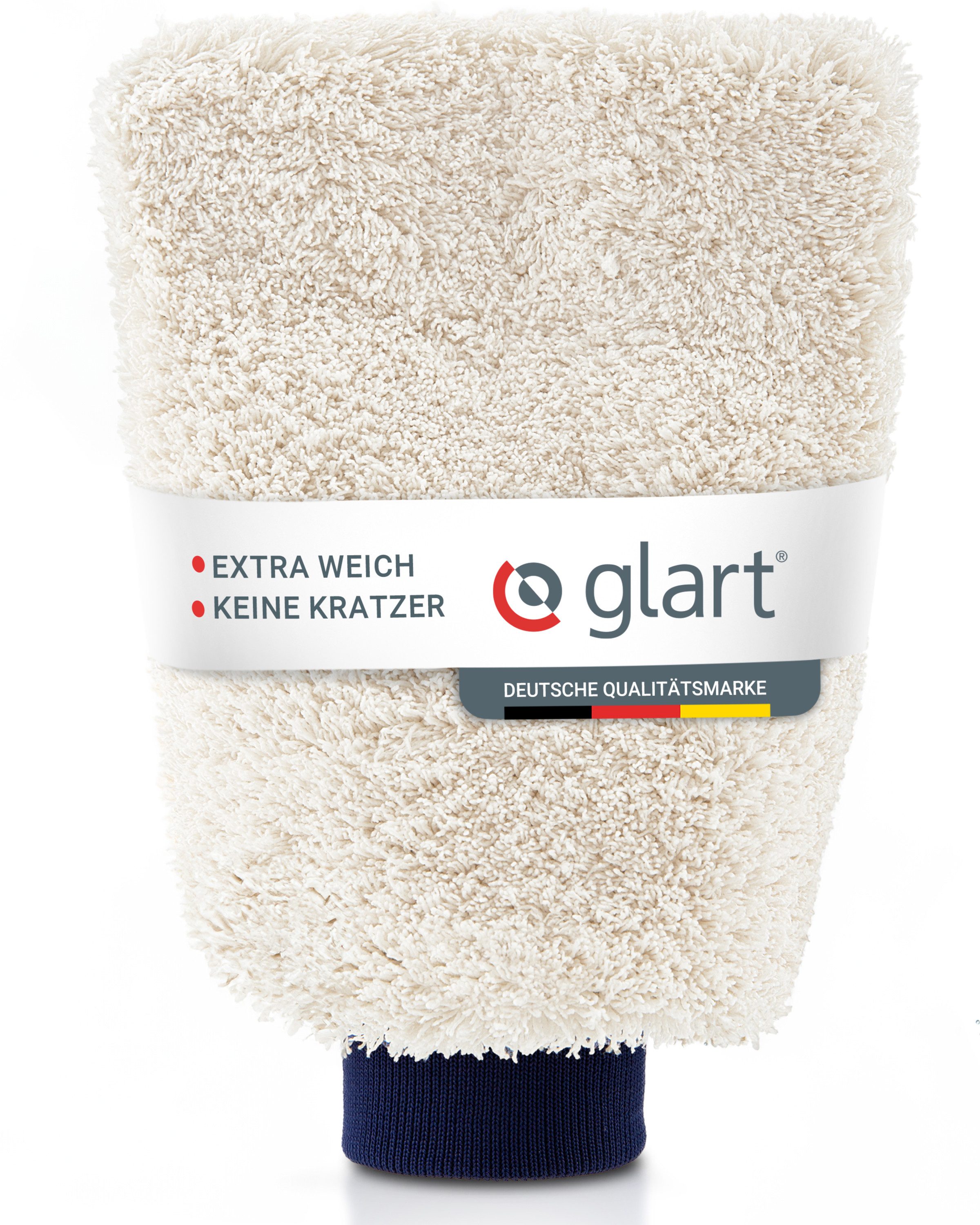 Glart 44WH Mikrofaser Auto Waschhandschuh Premium kratzerfrei saugstark Mikrofasertuch (80% Polyester, 20% Nylon)
