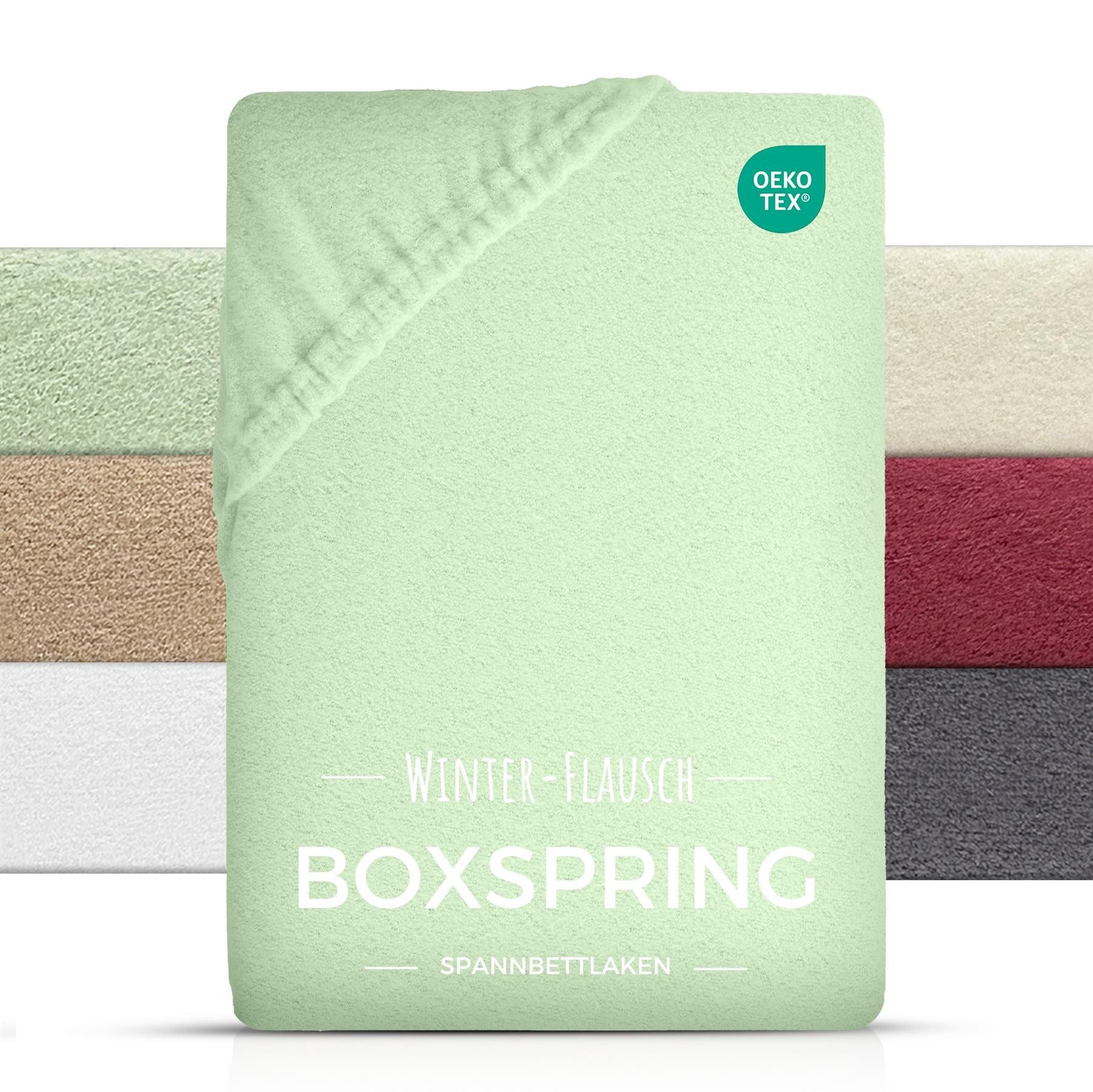 Carpe Sonno Spannbettlaken Boxspring Teddy Fleece Plüsch Winter 180x200 200 günstig online kaufen