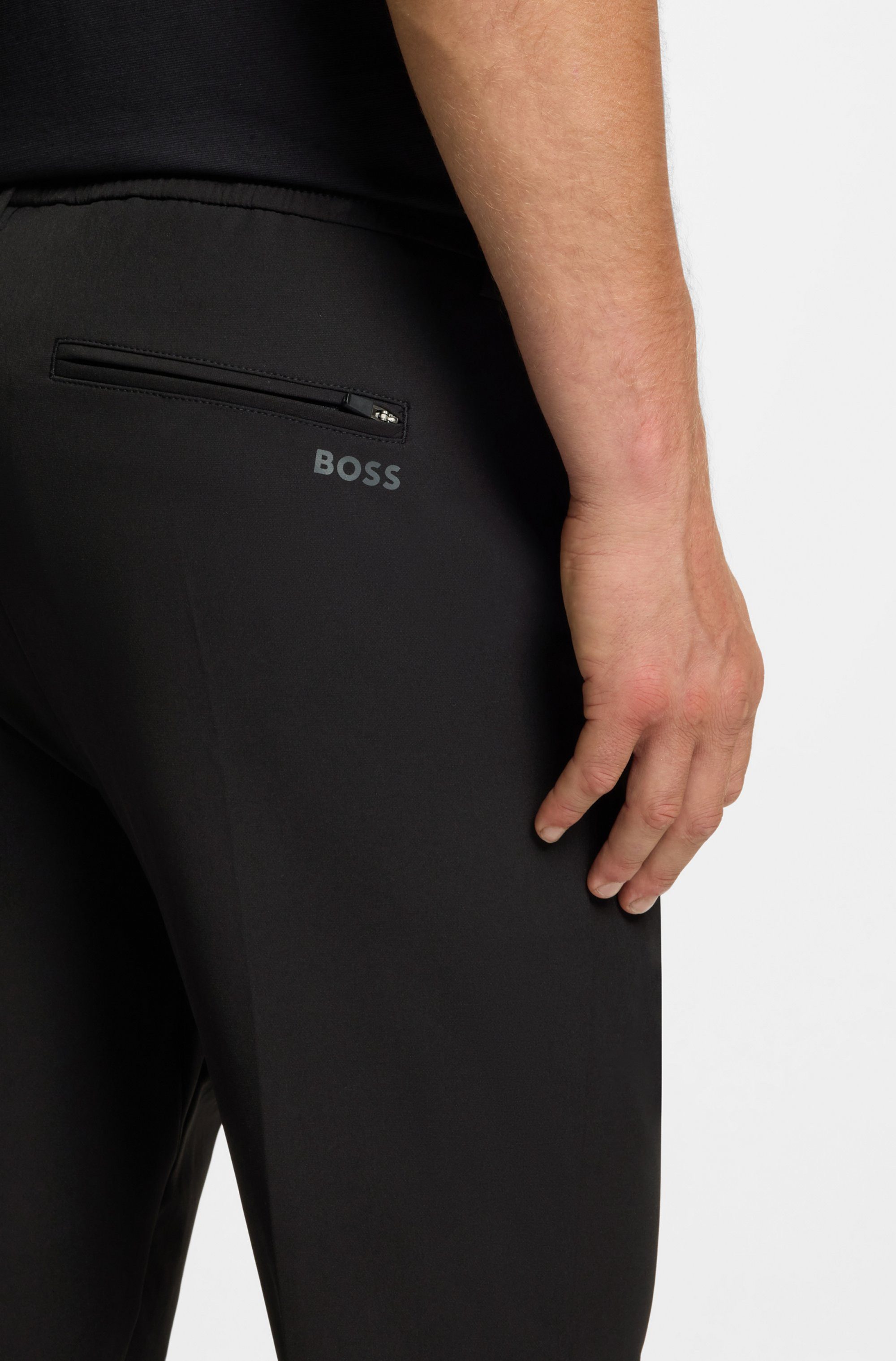 BOSS GREEN Webhose T Convert Elastischer Taillenbund und Kordelzug, Gürtelschlaufen Anzughose