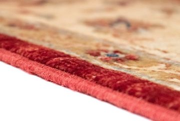 Wollteppich Ziegler Teppich handgeknüpft rot, morgenland, rechteckig, Höhe: 6 mm
