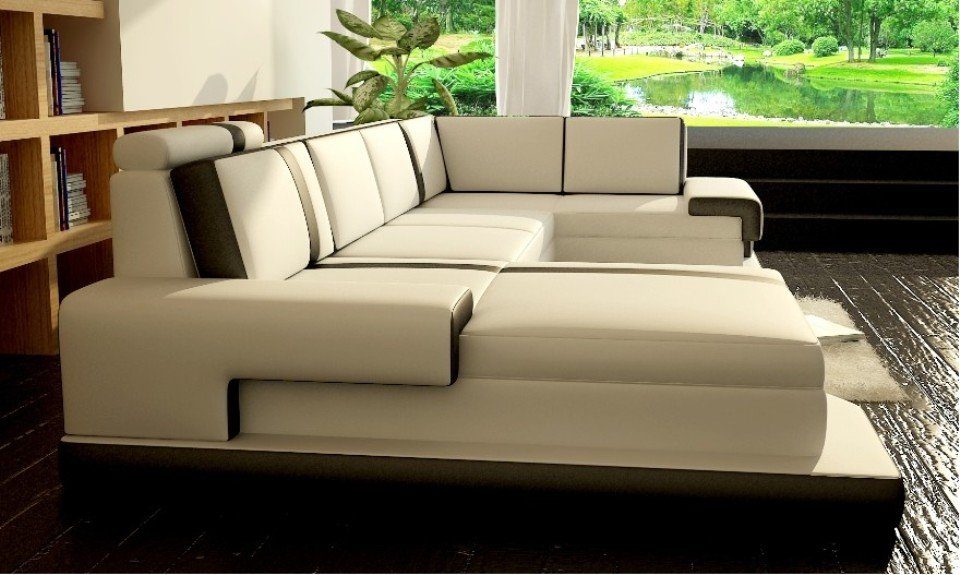 JVmoebel Ecksofa Design Big Ecksofa U Form in Sofa Wohnlandschaft Polster Made Couch Sitz, XXL Europe