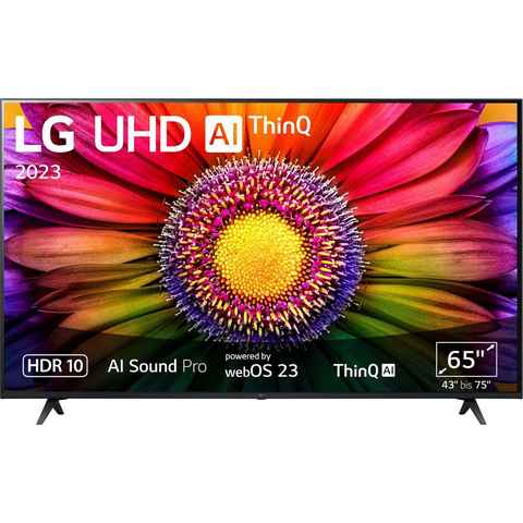 LG 65UR80006LJ LED-Fernseher (164 cm/65 Zoll, 4K Ultra HD, Smart-TV, UHD,α5 Gen6 4K AI-Prozessor,HDR10,AI Sound Pro,Filmmaker Mode)