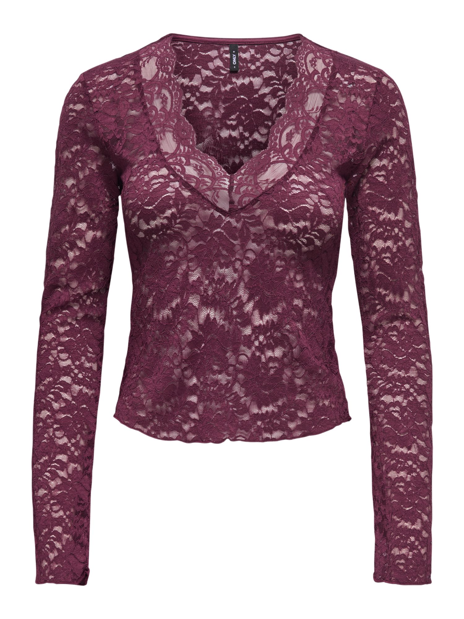 ONLY Hemdbluse 2026 7_WINTER lila,Casual,Polyamid,Strukturiert,Rundhals,Langarm,Slim Fit
