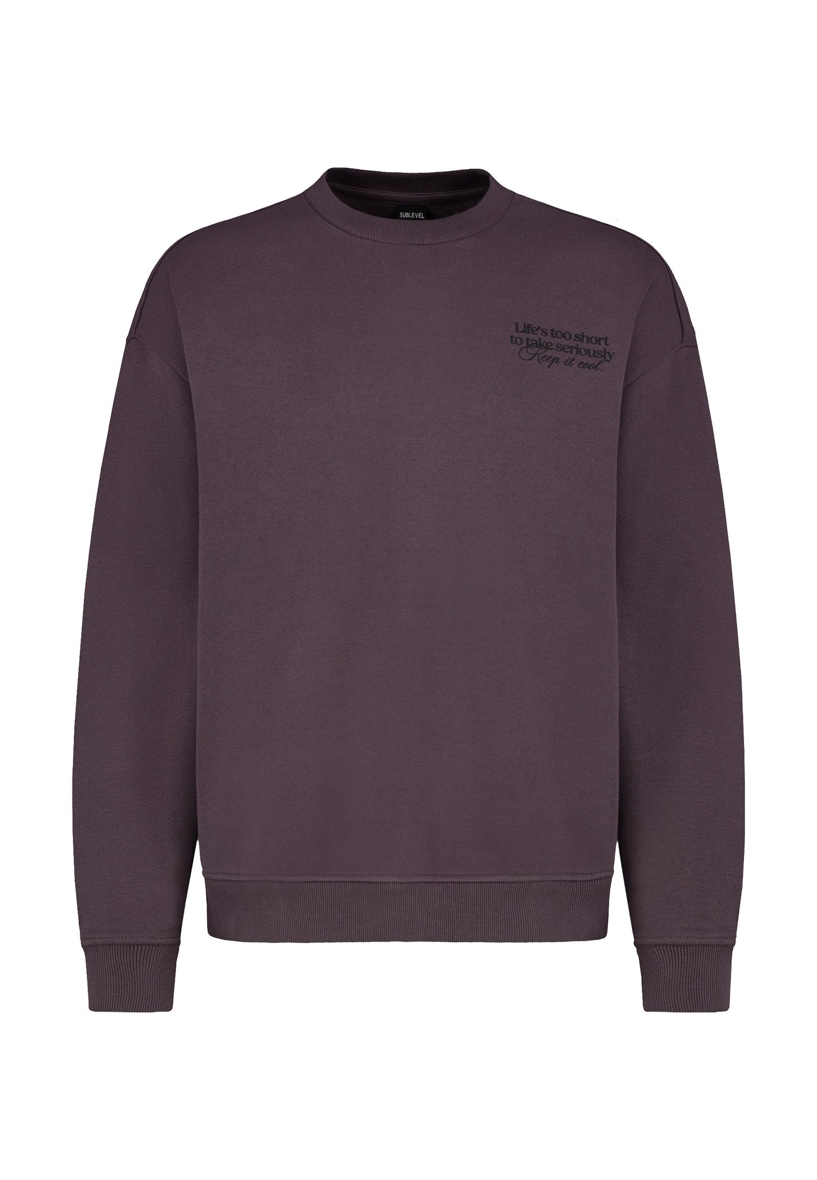 SUBLEVEL Sweatshirt Herren Pullover langarm mit günstig online kaufen