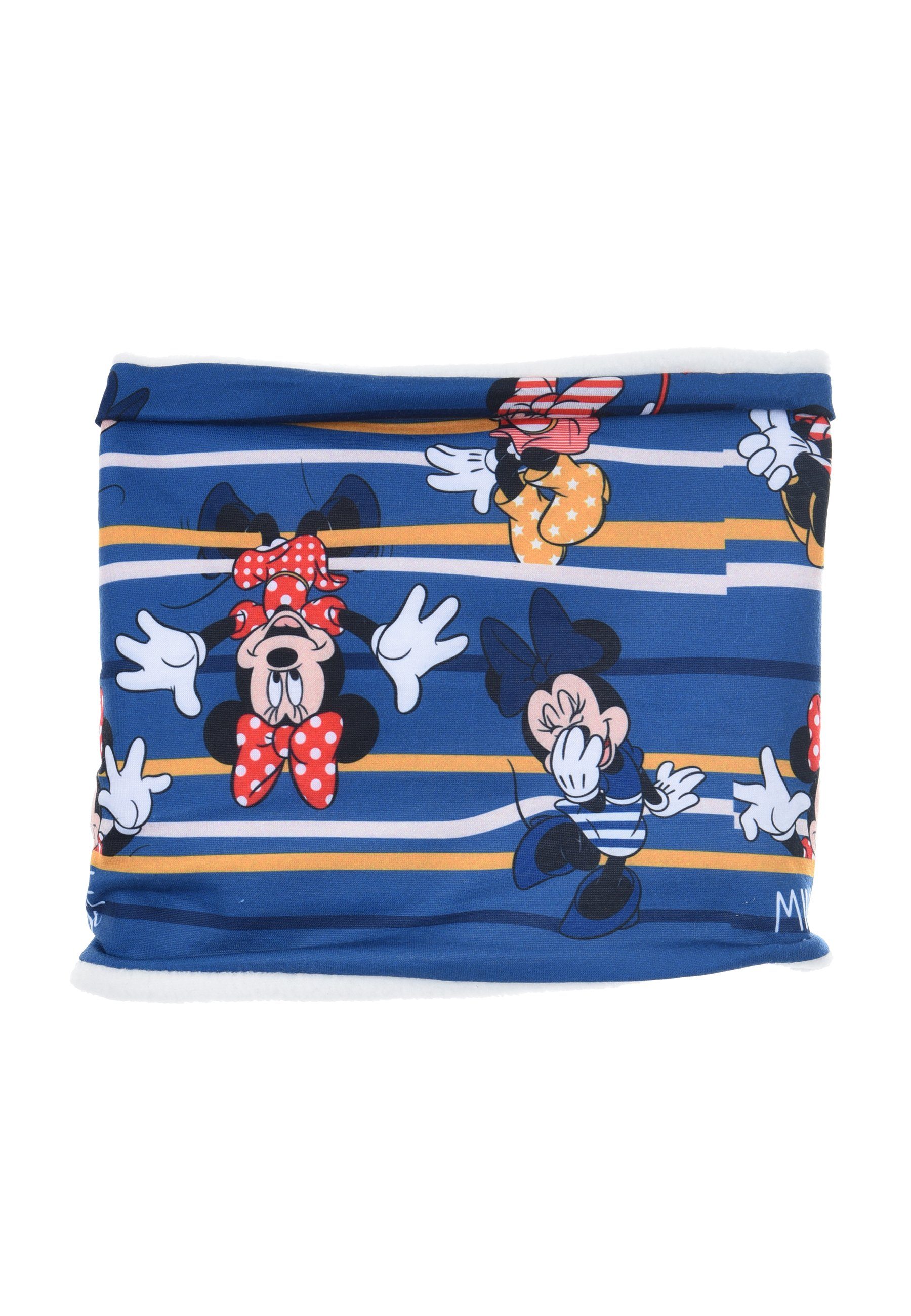 Mini Winter-Schal Mouse Mädchen Minnie Disney Maus Loop Schlauch-Schal, Blau Kinder