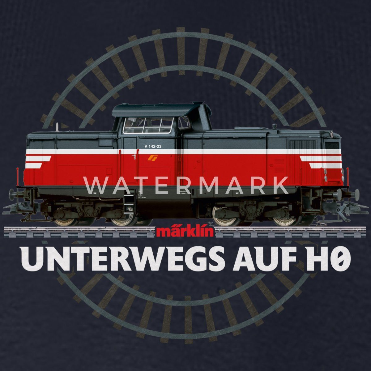 Spreadshirt T-Shirt Märklin Unterwegs Auf H0 Männer Premium T-Shirt (1-tlg)