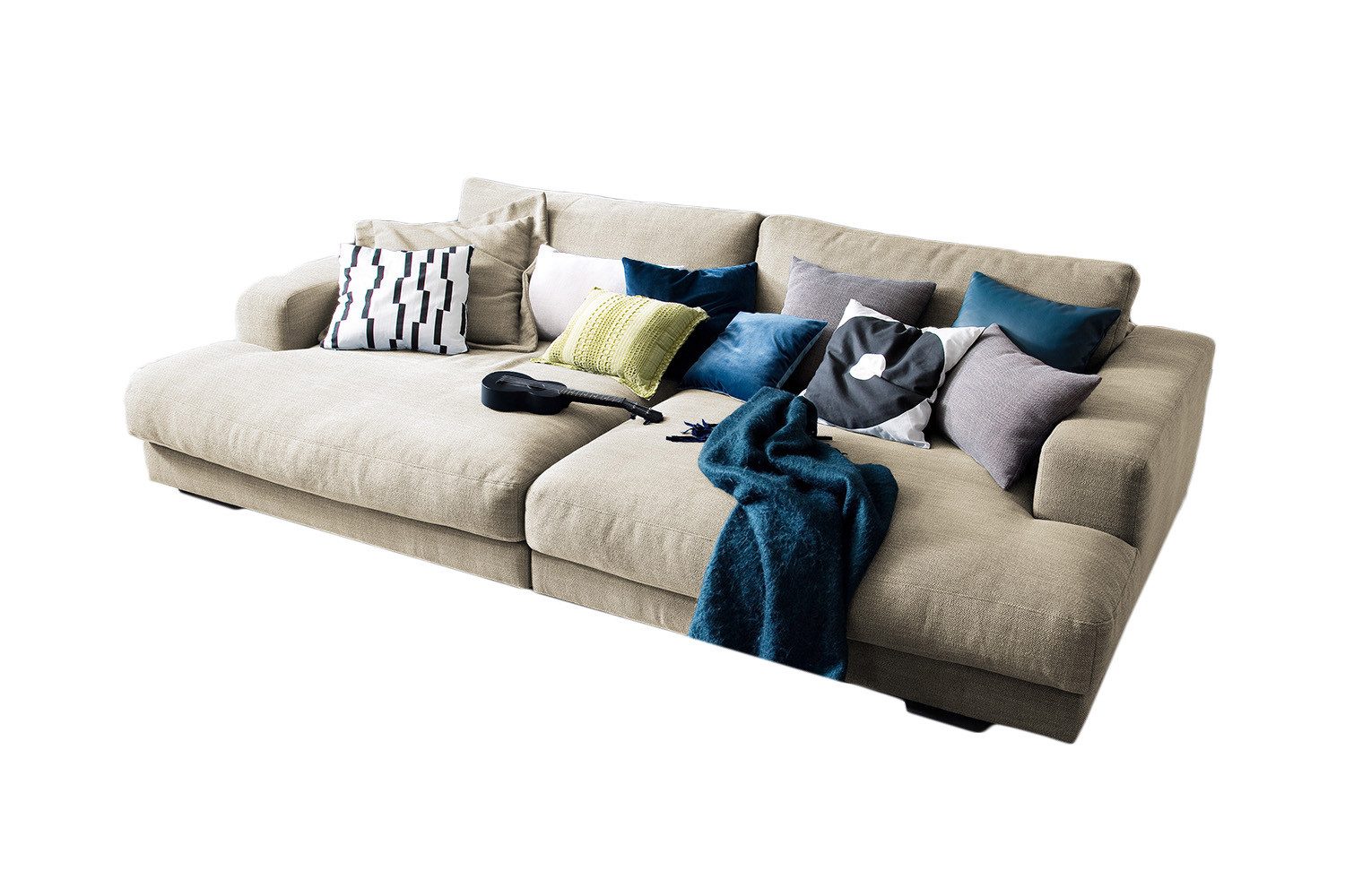KAWOLA Big-Sofa MADELINE, Couch Stoff oder günstig online kaufen