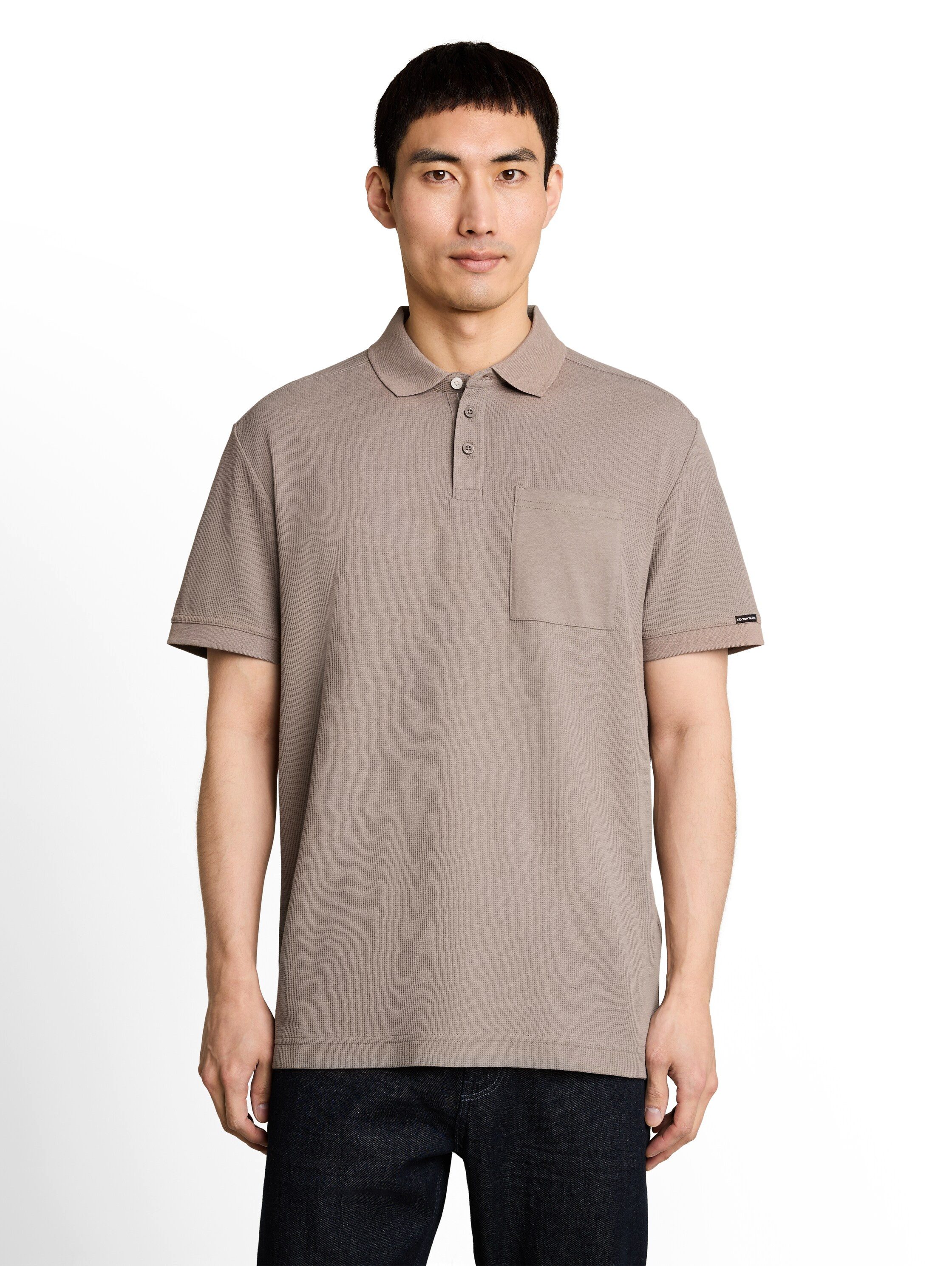 TOM TAILOR Poloshirt Sommer-Poloshirt mit Knopfleiste