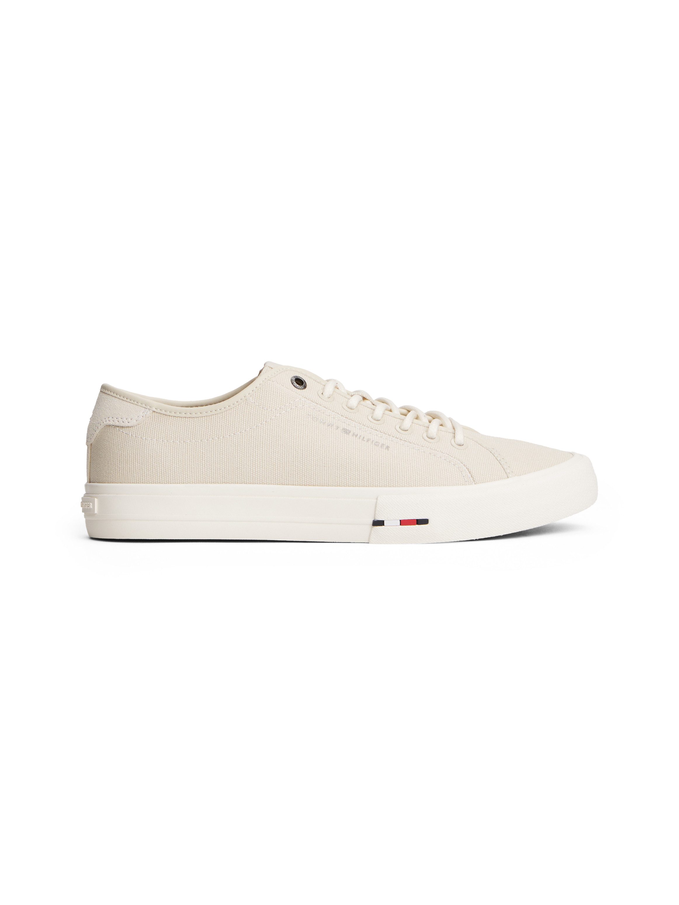 Tommy Hilfiger TH HI VULC STREET CANVAS Sneaker, Freizeitschuh, Halbschuh, Schnürschuh mit Logoflag im Plateau