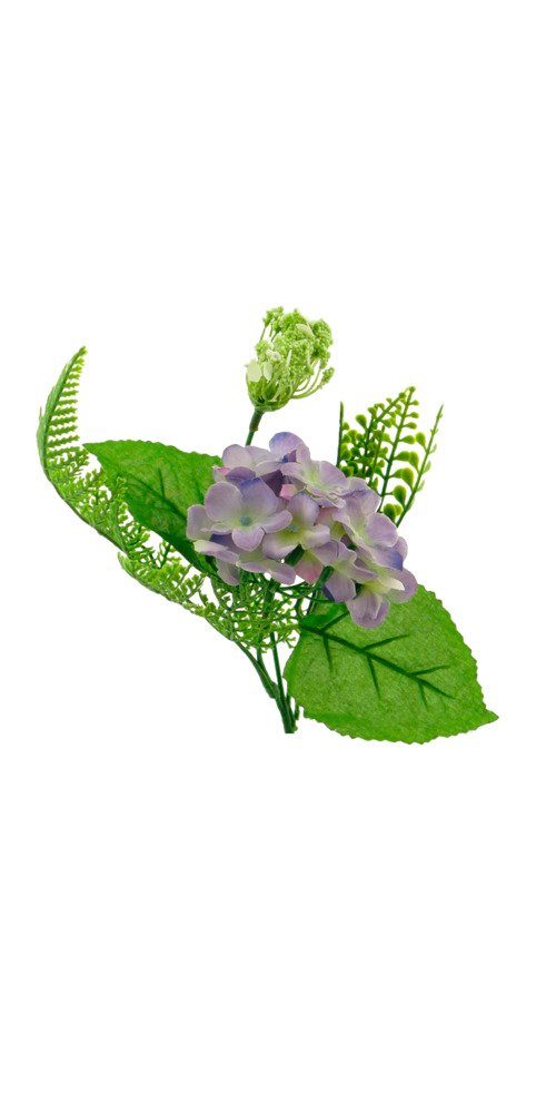 Kunstblume Hortensie, 26 cm Lavendel